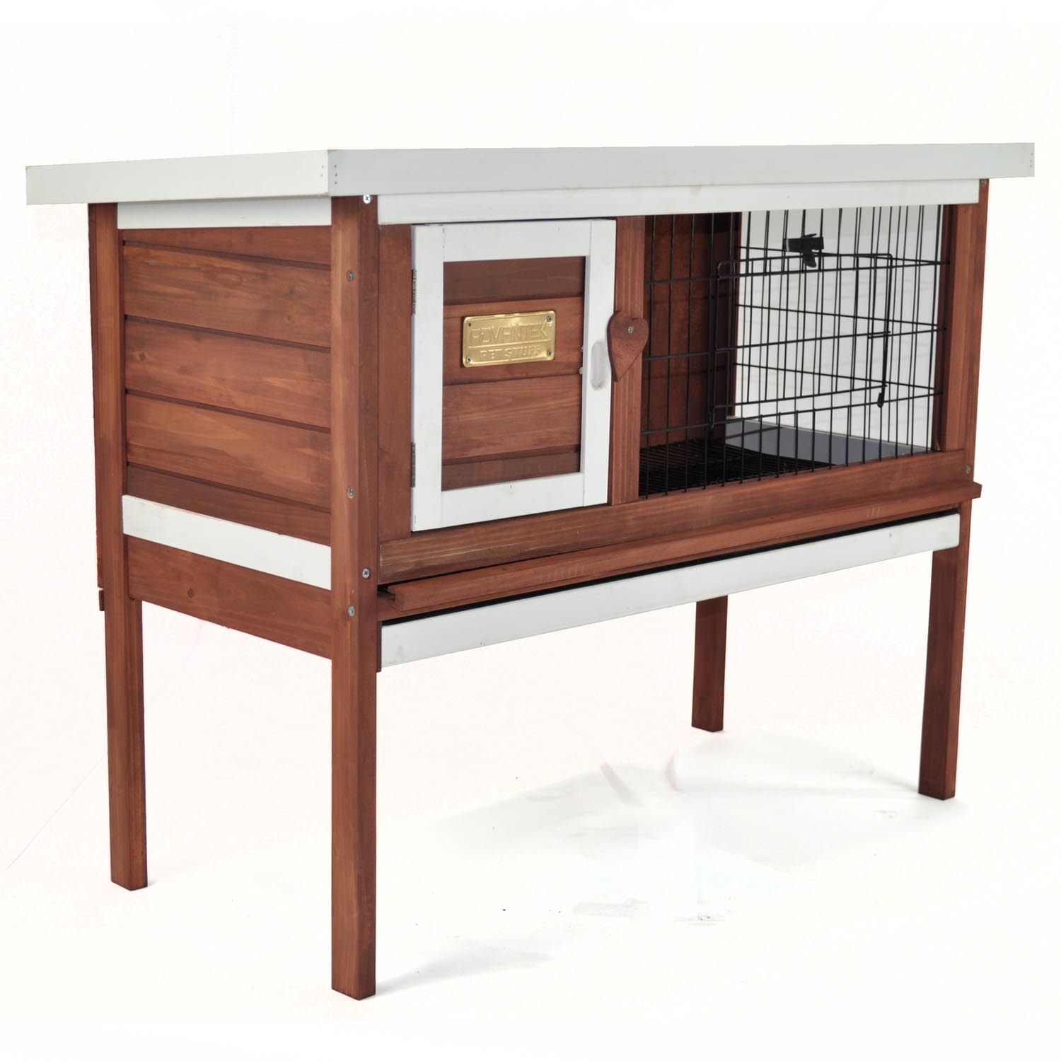 indoor rabbit hutch with pull out tray