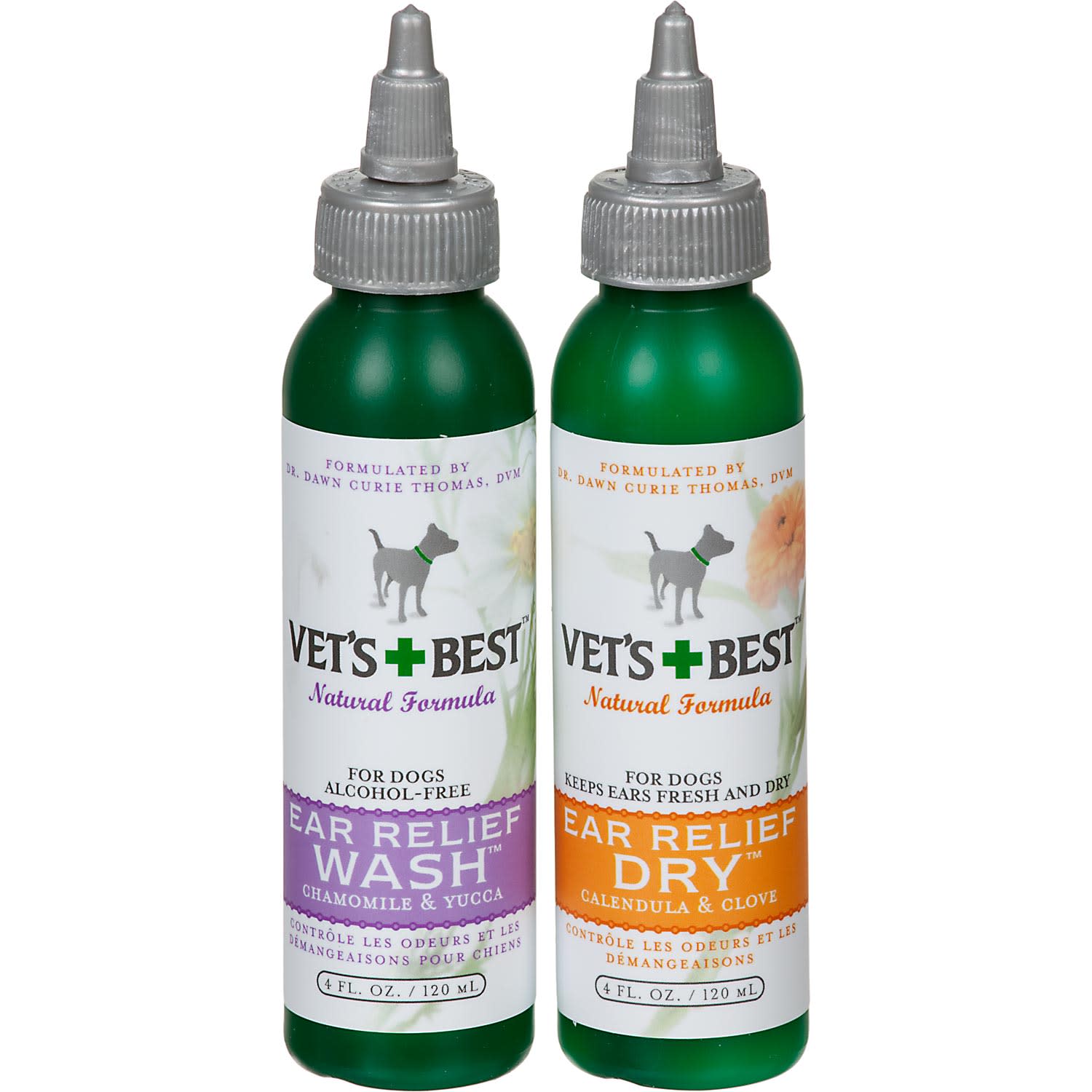 Vet s Best Dog Ear Relief Wash Dry Kit 4 fl oz