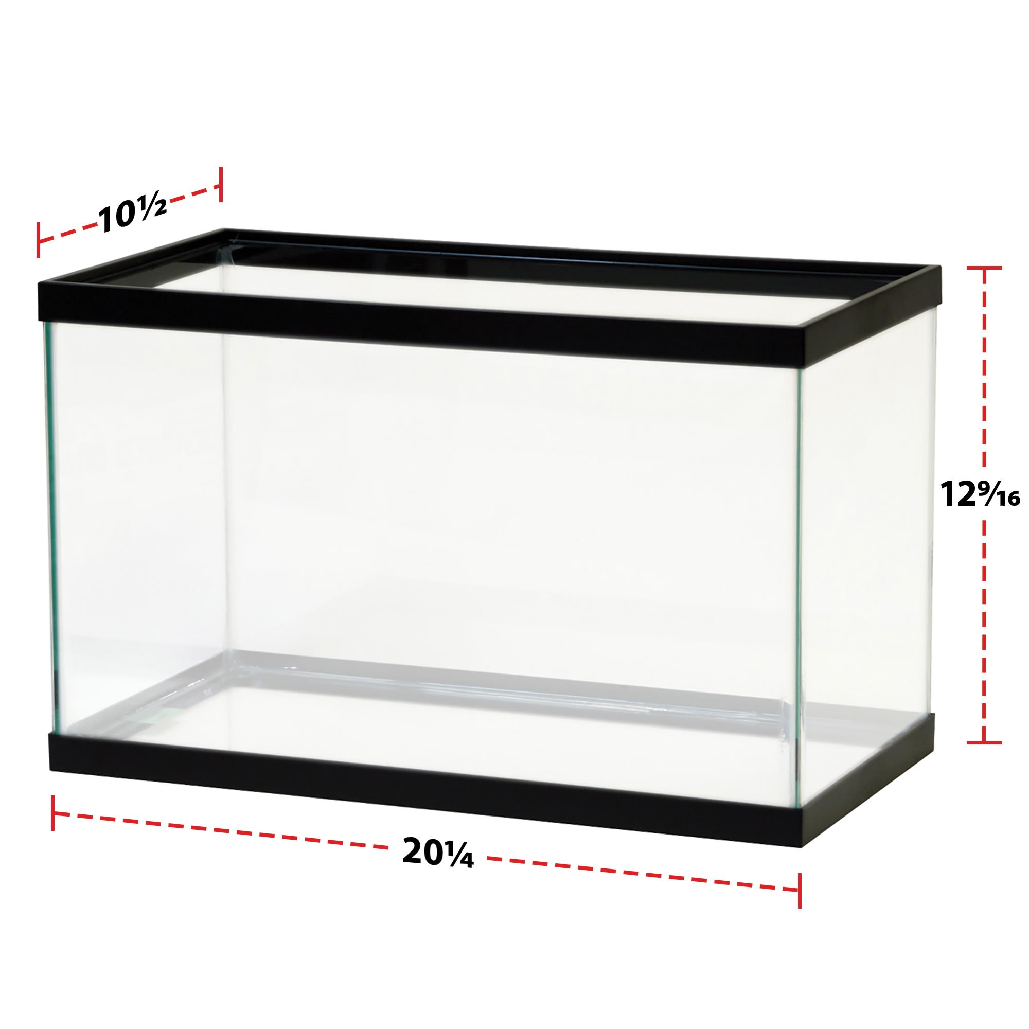 Aqueon Standard Open-Glass Glass Aquarium Tank, 10 Gallon