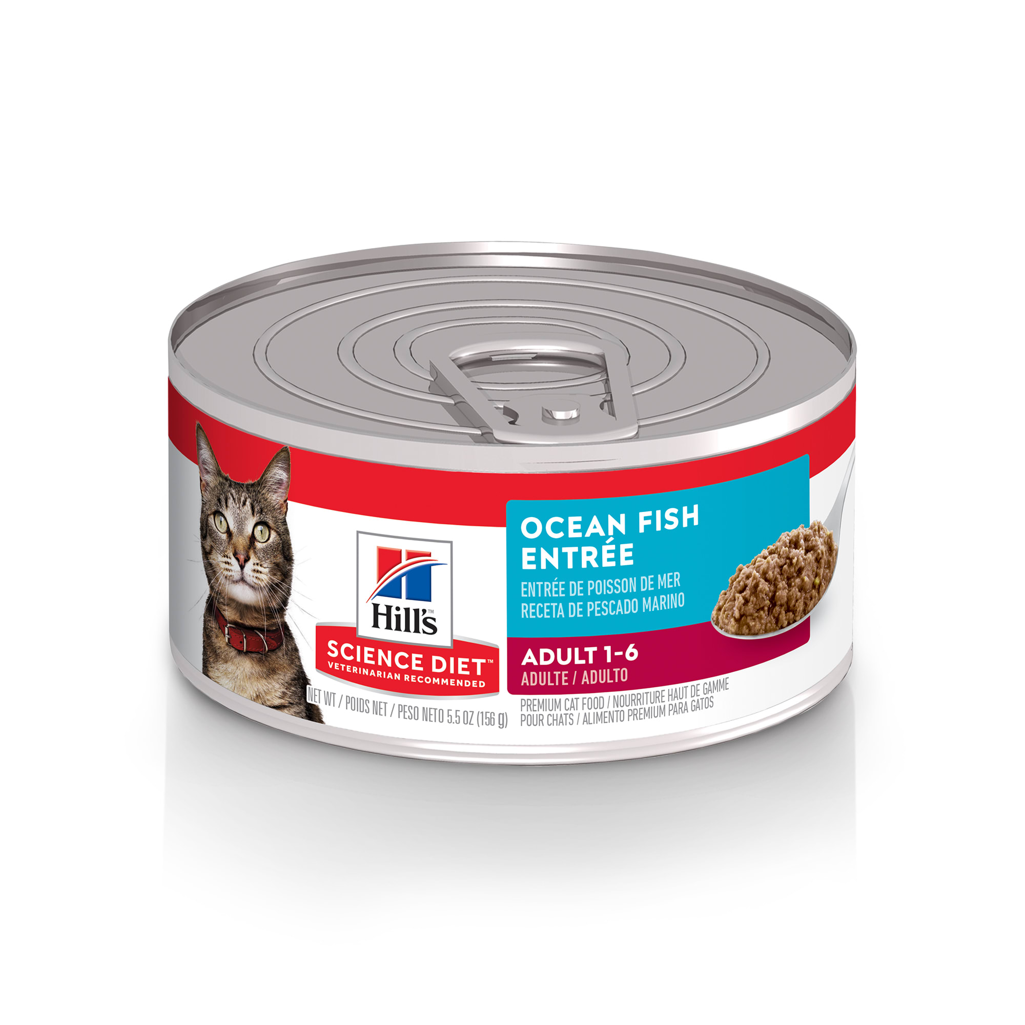 UPC 052742661216 product image for Hill's Science Diet Adult Ocean Fish Entree Canned Wet Cat Food, 5.5 oz., Case o | upcitemdb.com