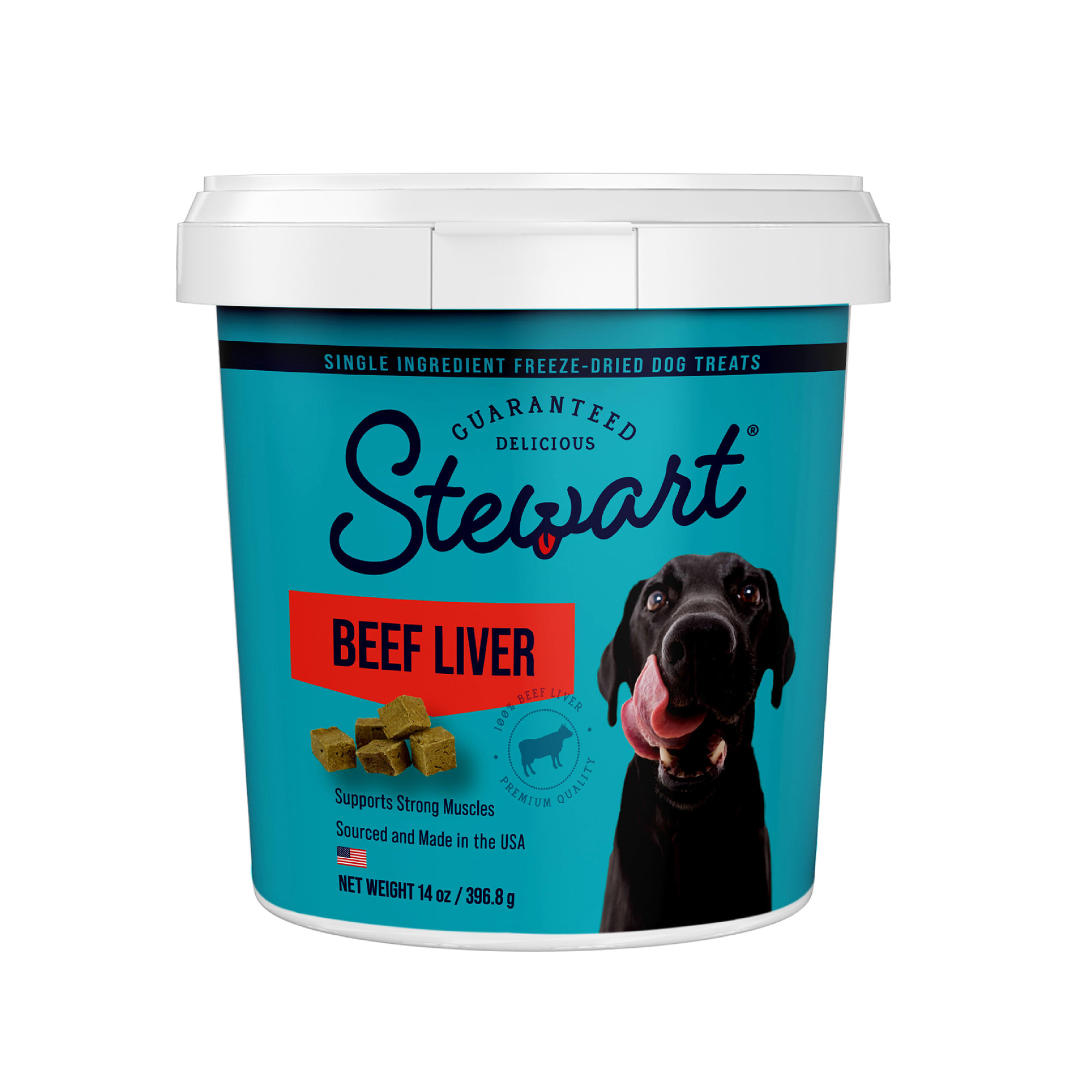 Stewart Freeze Dried Tub Beef Liver Dog Treats, 14 oz.