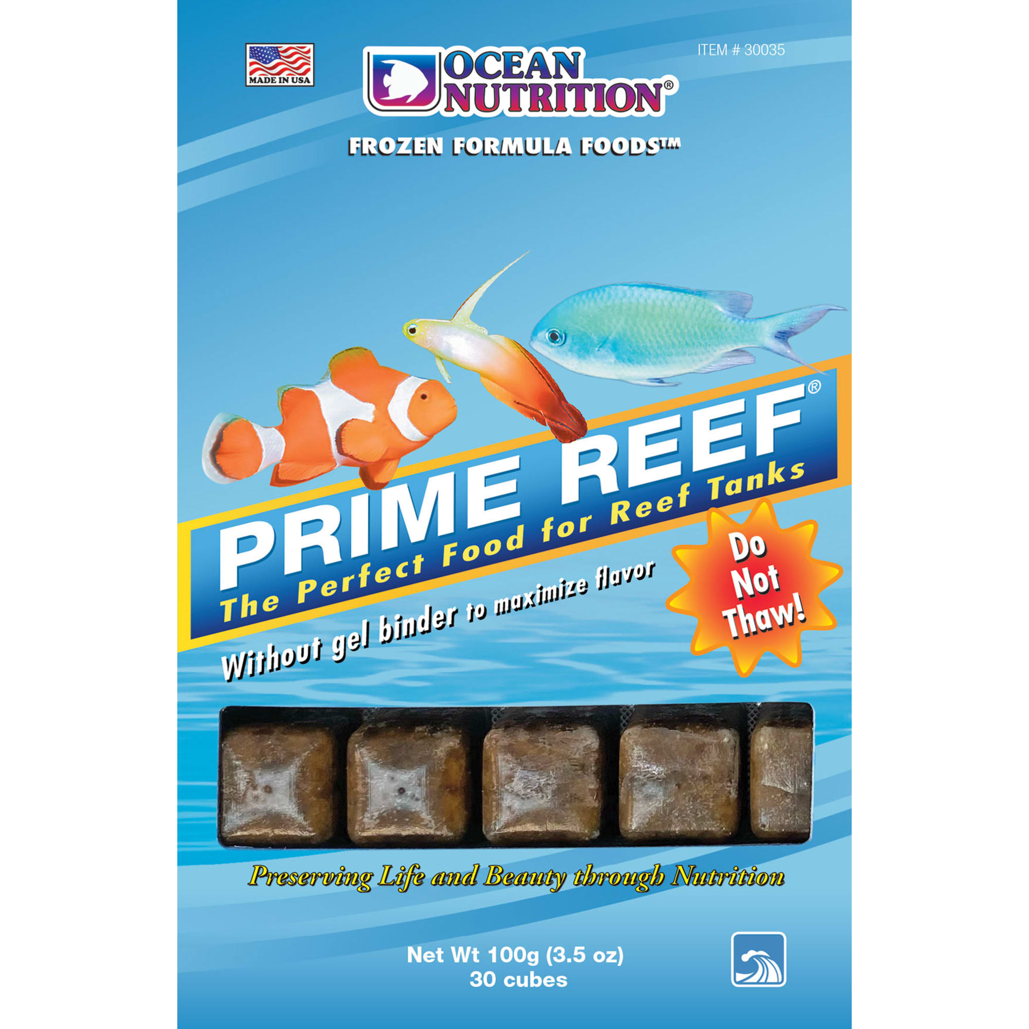 Ocean Nutrition Prime Reef Frozen Formula, 3.5 oz.