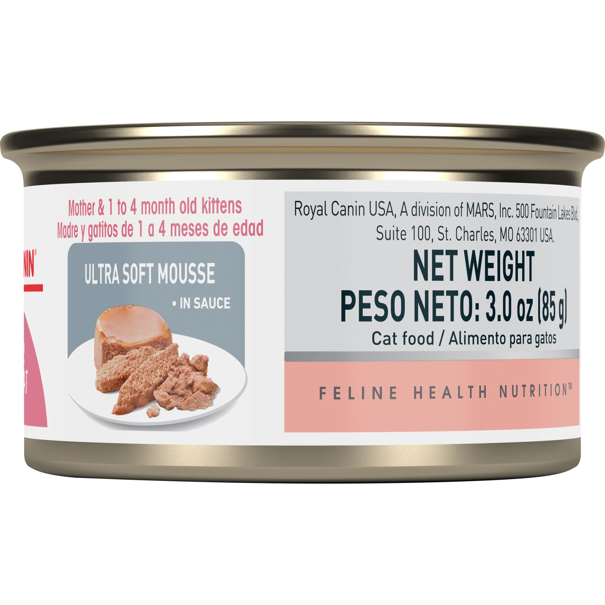 Royal Canin Feline Health Nutrition Mother & Babycat Ultra Soft Mousse in  Sauce Canned Cat Food, 3 oz.