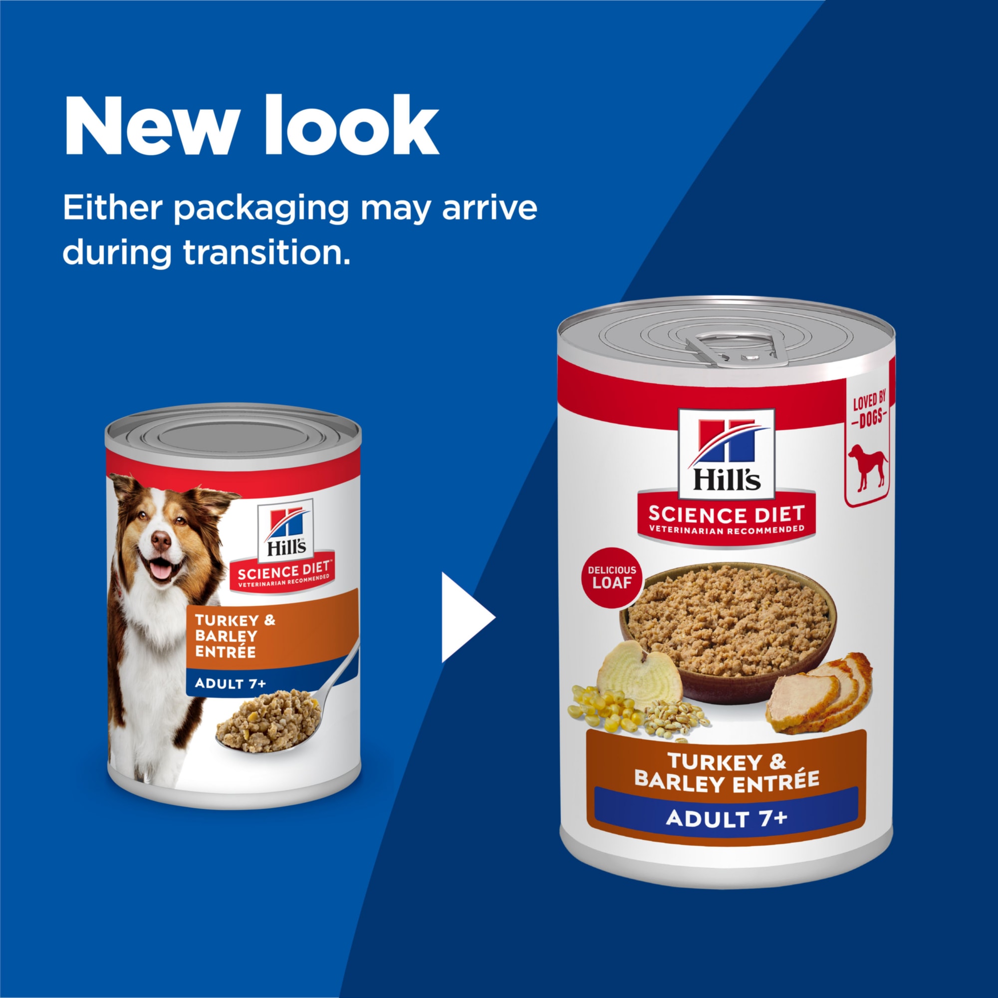 Hill's Science Diet Adult 7+ Turkey & Barley Entree Canned Dog