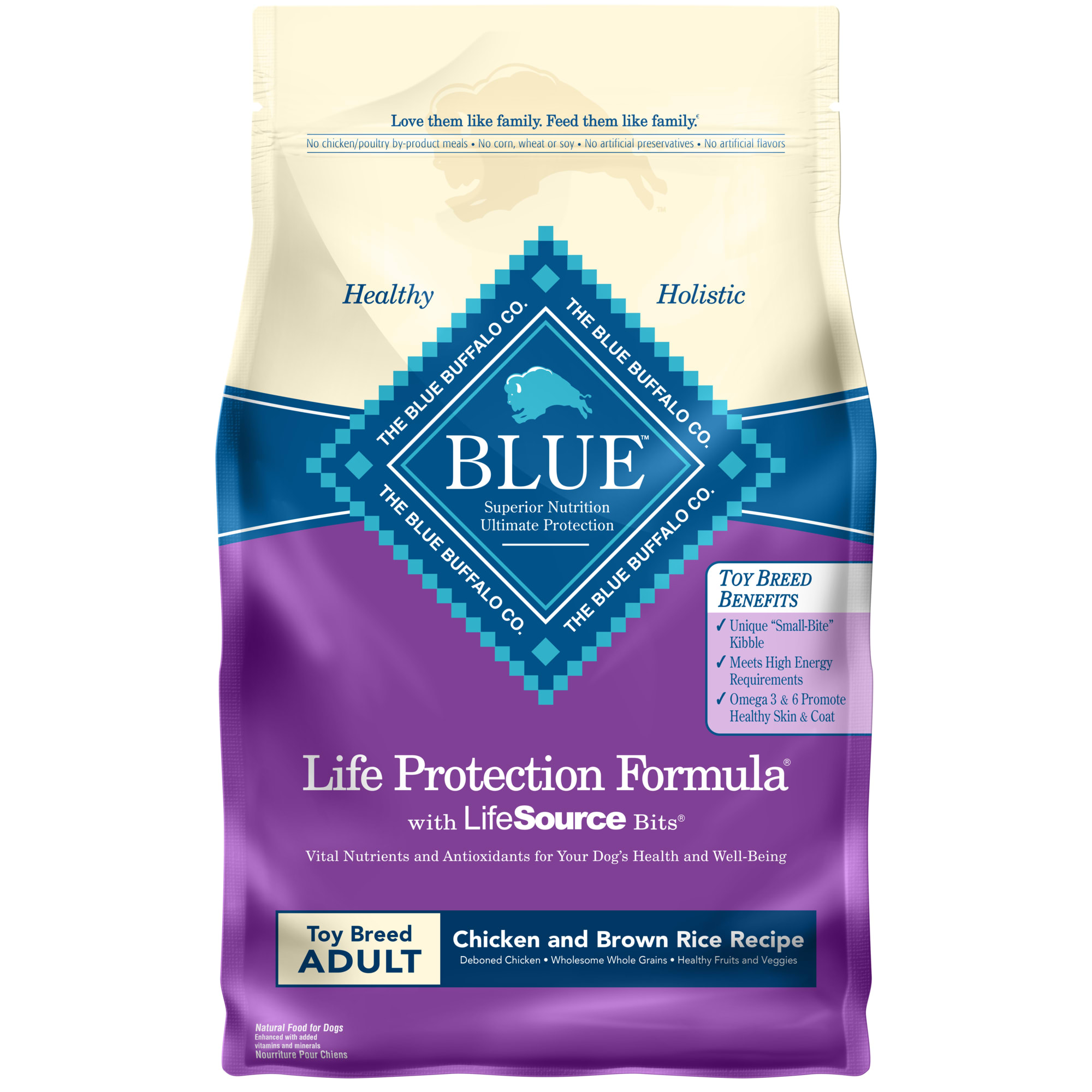 Blue Buffalo Blue Life Protection Formula Toy Breed Adult Chicken & Brown Rice Recipe Dry Dog