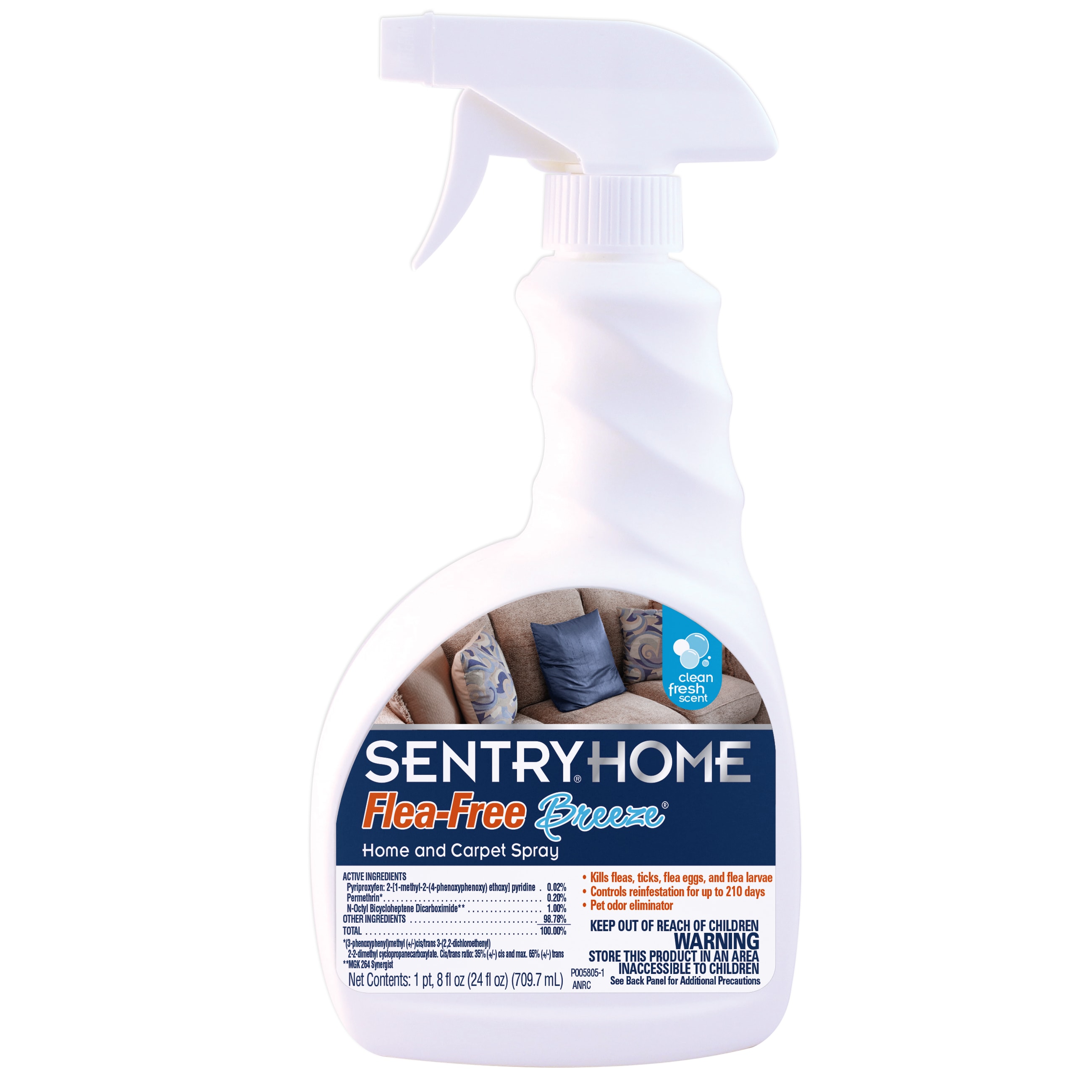 Sentryhome Flea Free Breeze Home And Carpet Spray 24 Fl Oz Petco