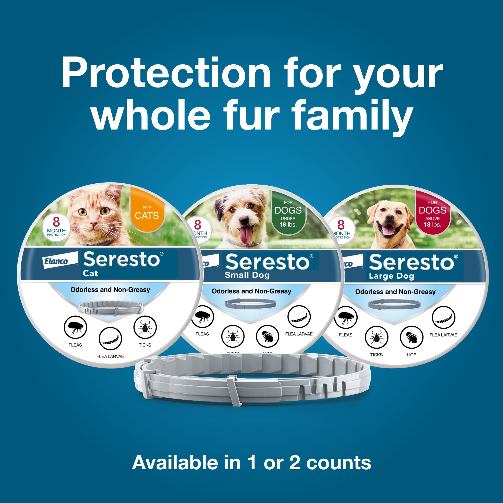 Seresto Vet Recommended Flea Tick Prevention Collar for Small Dogs Under 18 lbs. Count of 1