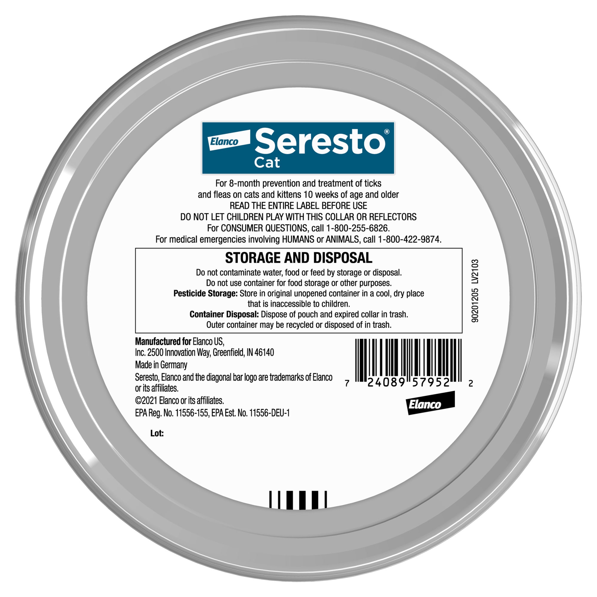 Seresto tick shop collar for cats