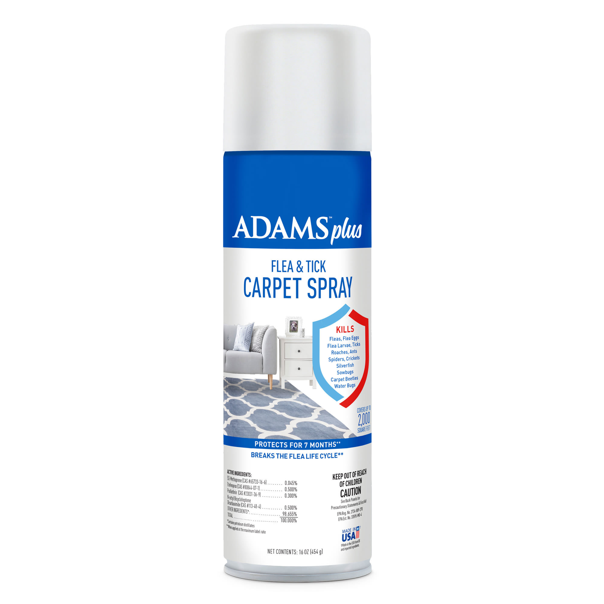 Adams Plus Flea \u0026 Tick Carpet Spray, 16 