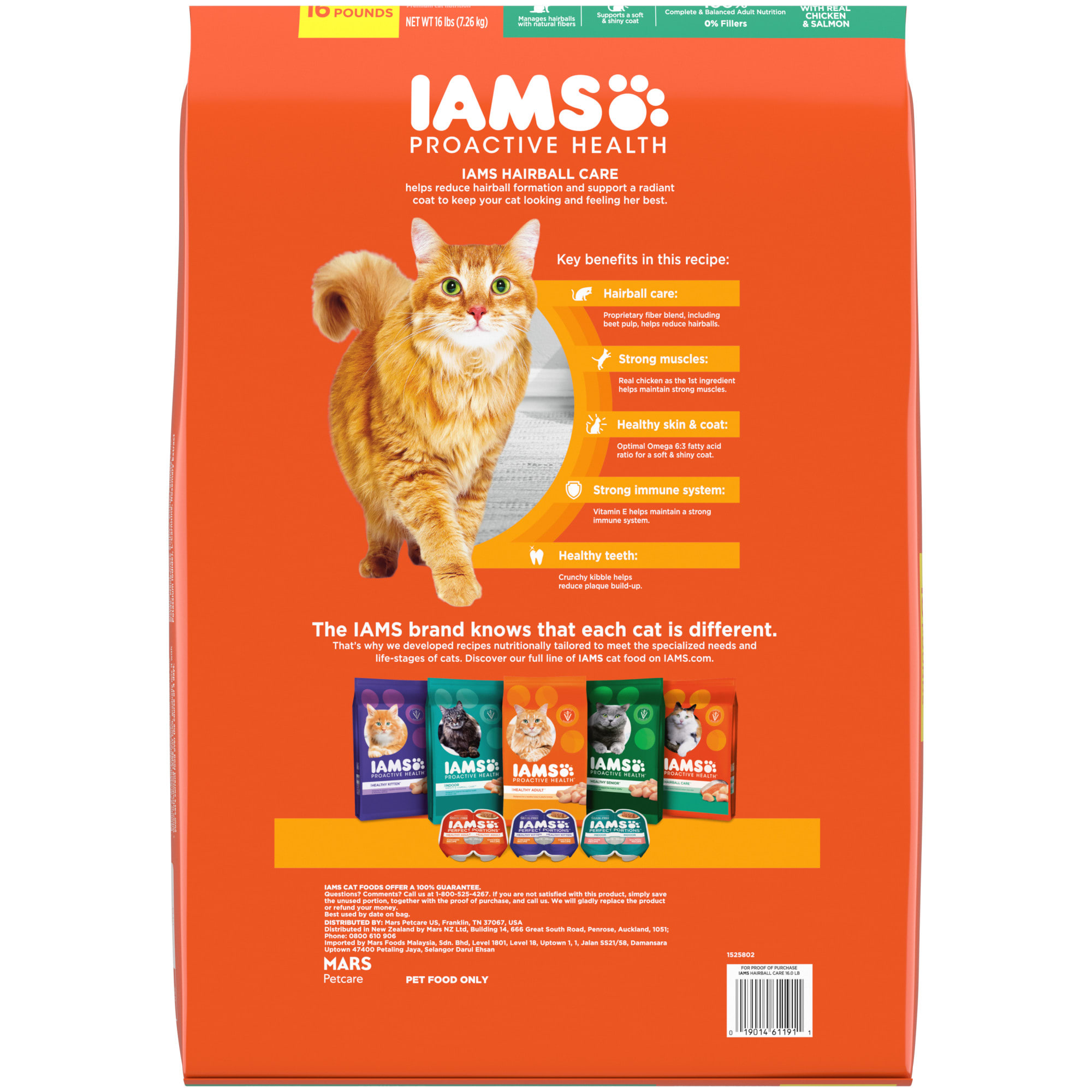 Iams ProActive Health Hairball Care Chicken and Salmon Adult Dry