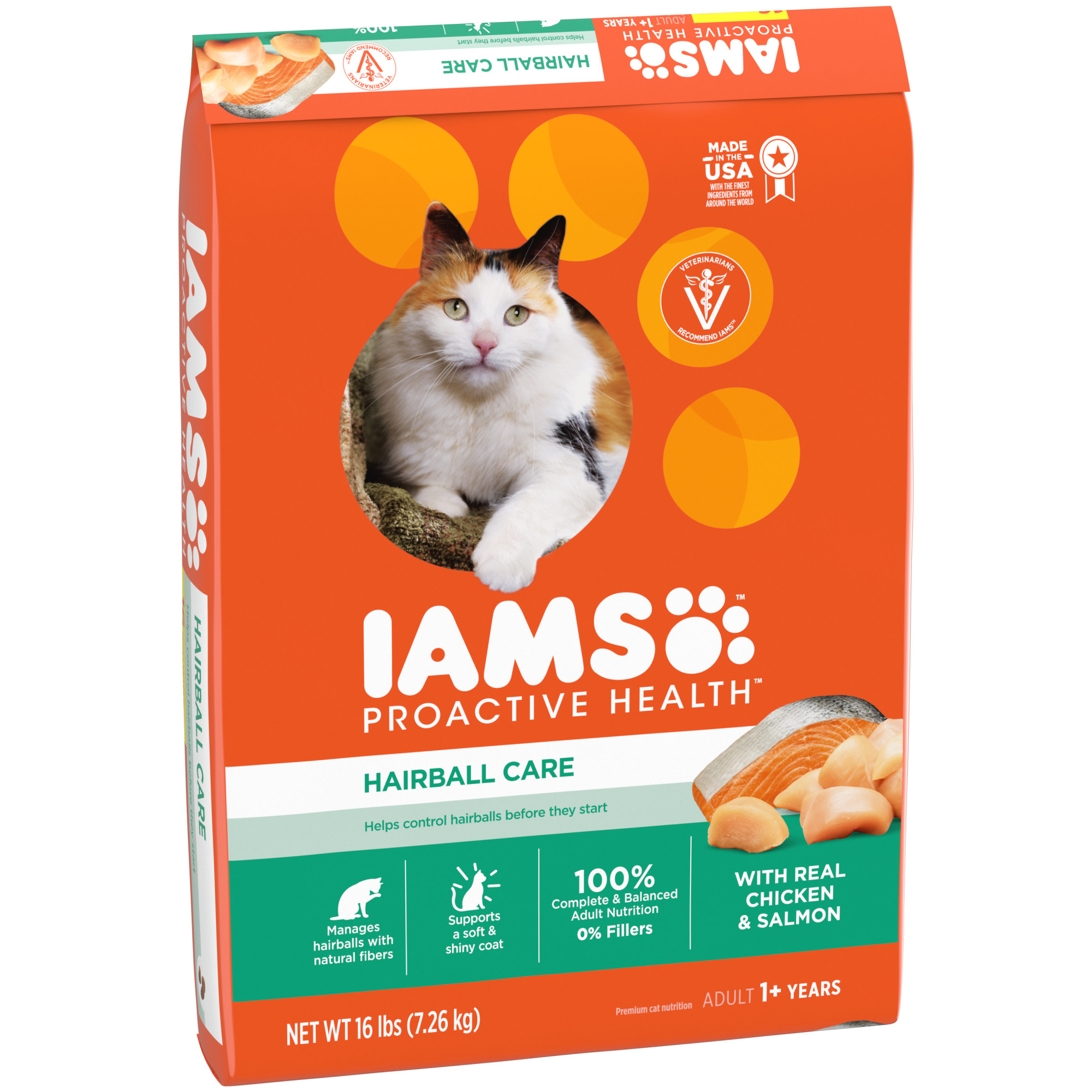 Iams ProActive Health Hairball Care Chicken and Salmon Adult Dry