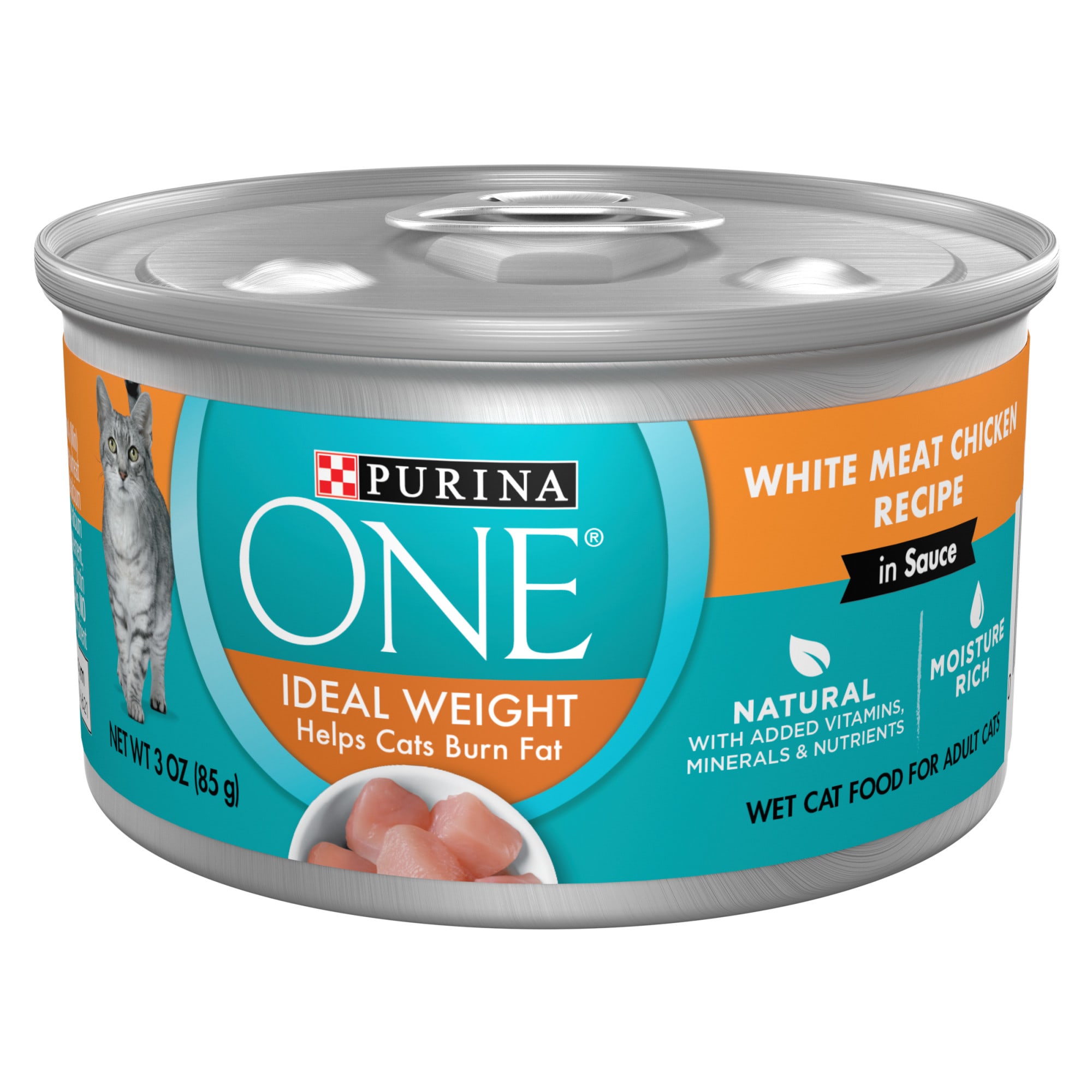 Purina ONE Natural Ideal Weight White Meat Chicken Recipe in Sauce