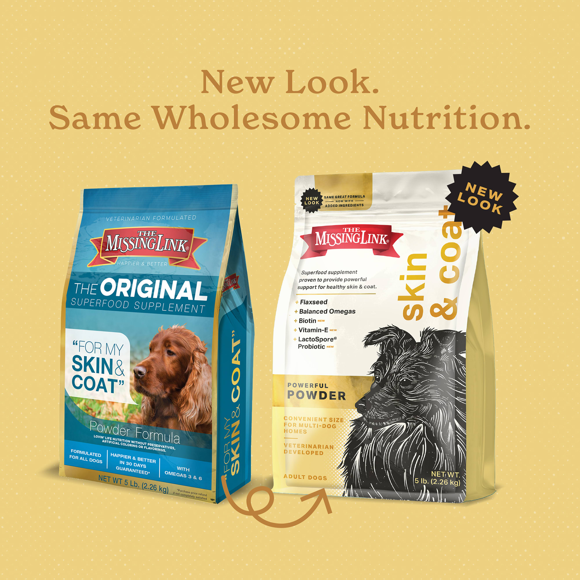 The Missing Link Original Superfood Skin Coat Supplement for Dogs 5 lbs