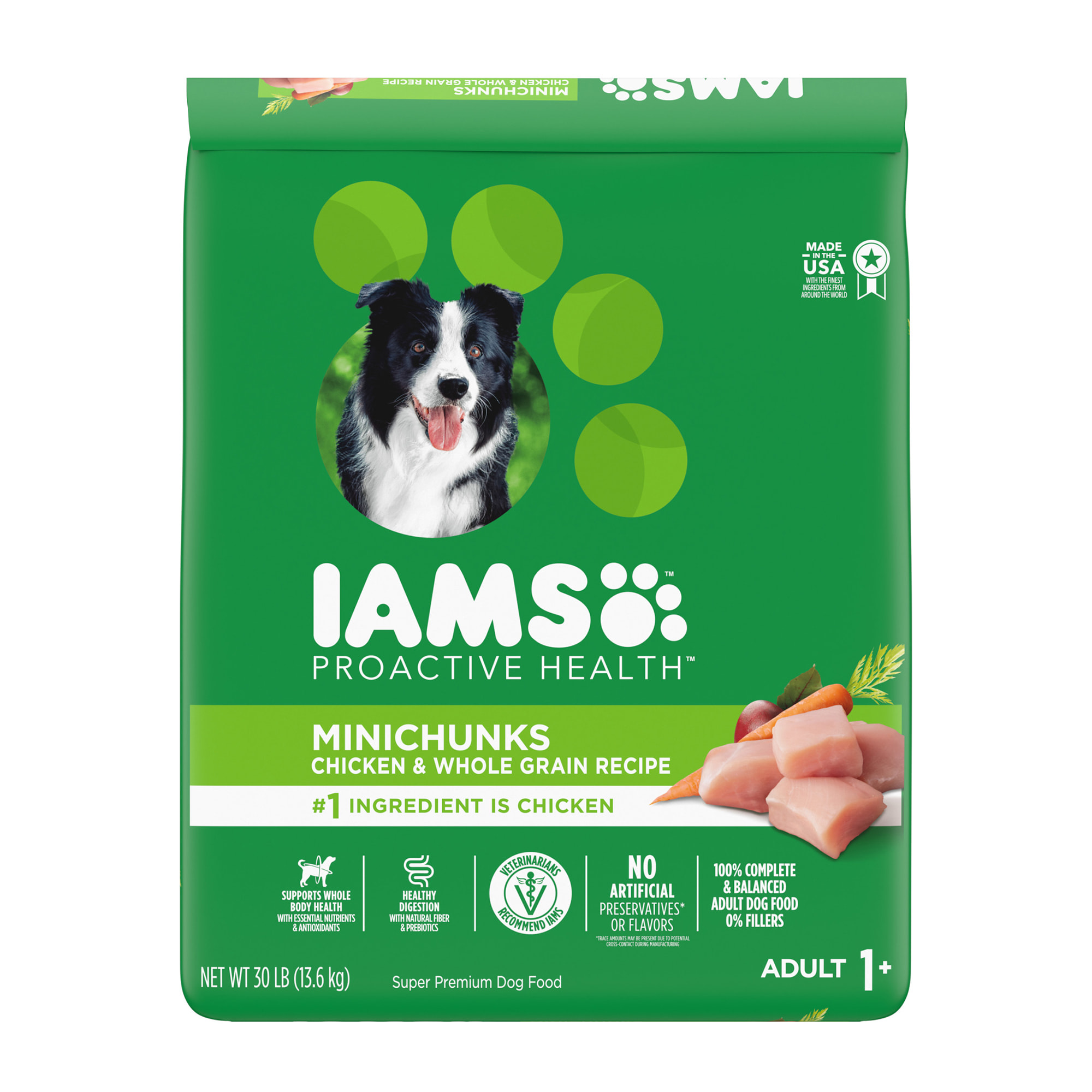 Iams Proactive Health Minichunks With Chicken Whole Grain Recipe Adult Dry Dog Food 30 Lbs Petco