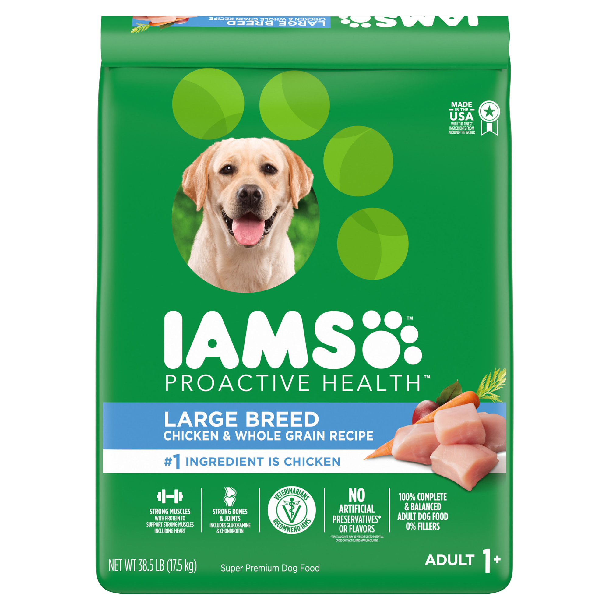 Iams Proactive Health with Chicken Whole Grain Recipe Large Breed Dry Dog Food 38.5 lbs