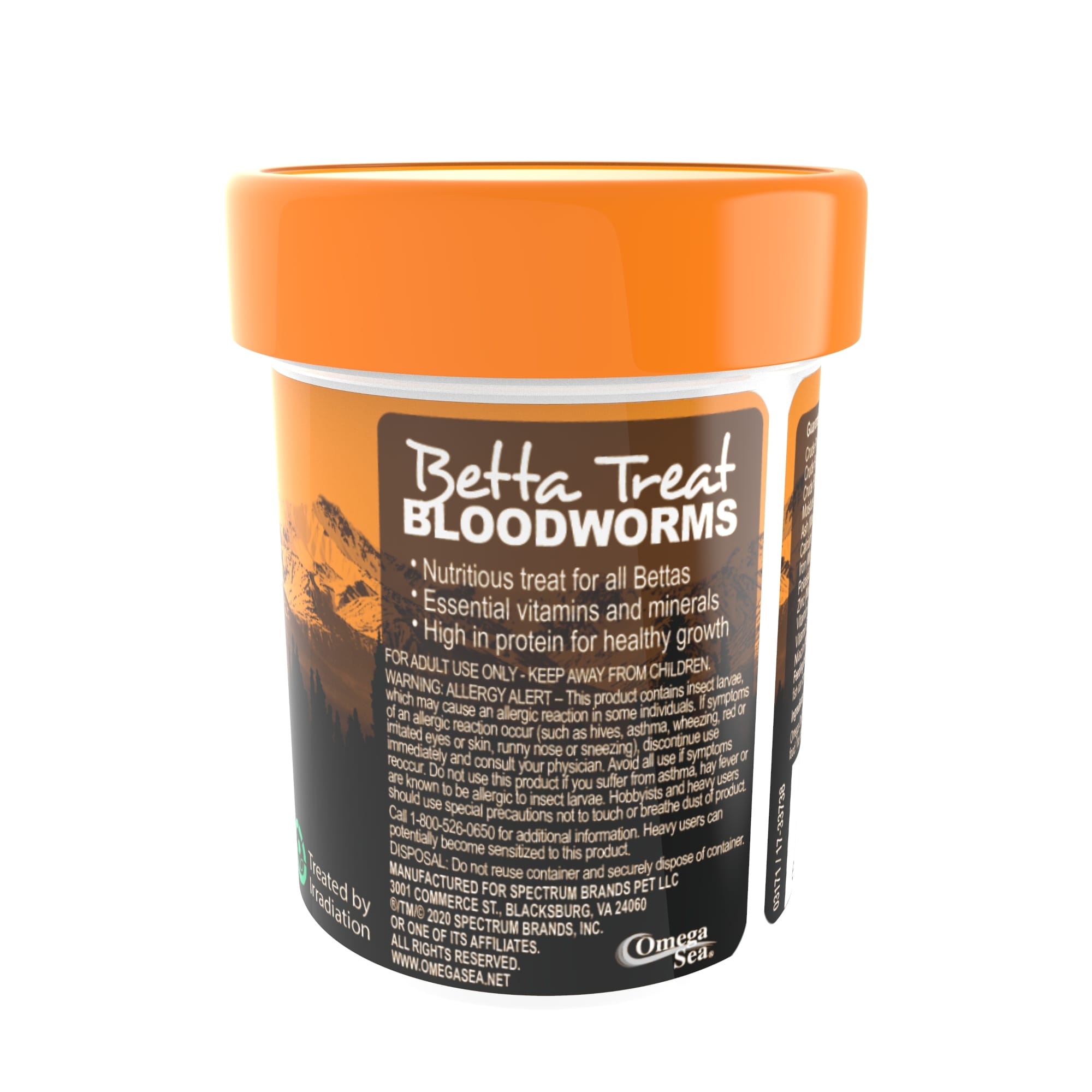 OMEGA One Freeze Dried Bloodworm .46oz : : Pet Supplies