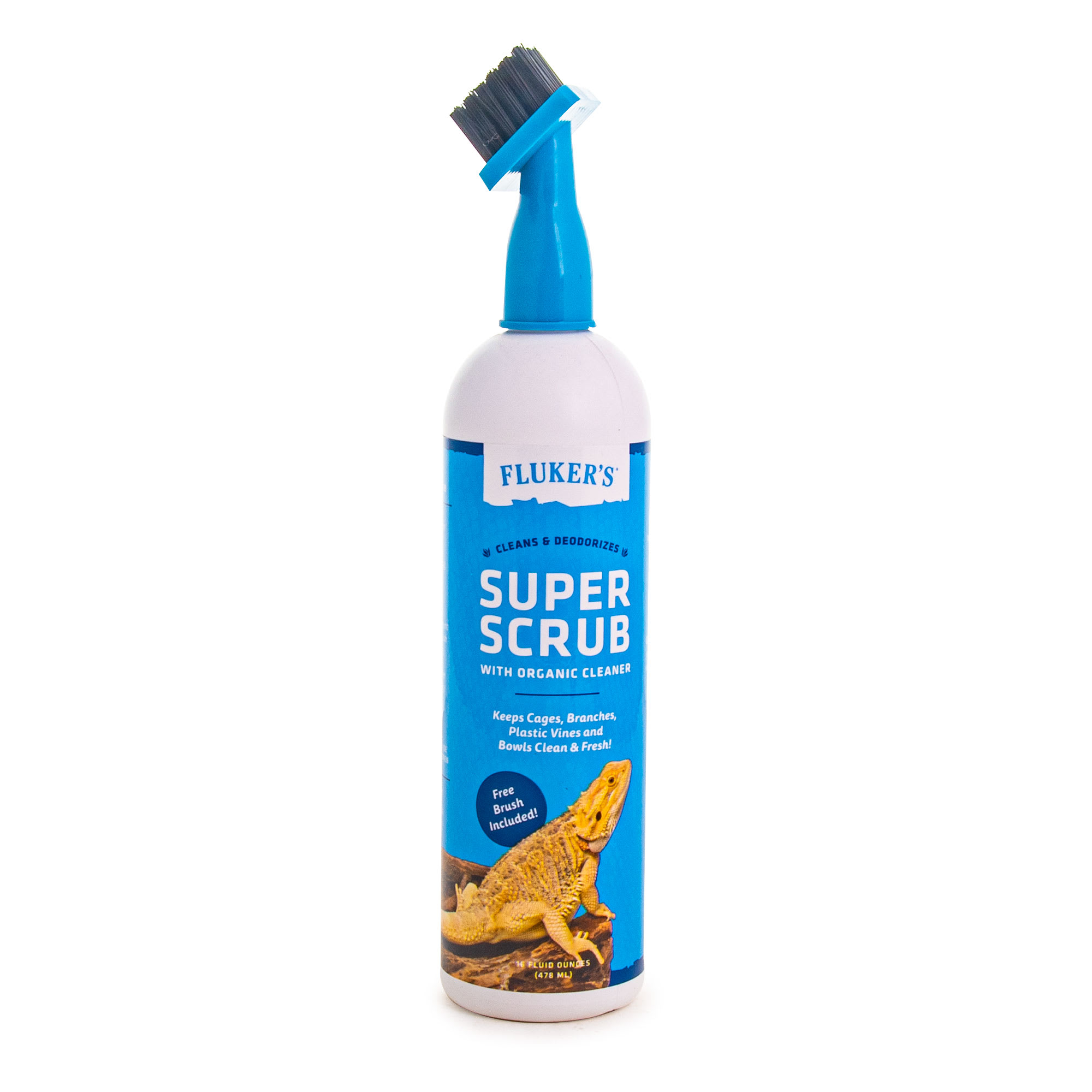 Fluker's Super Scrub with Organic Reptile Habitat Cleaner, 16 fl. oz.