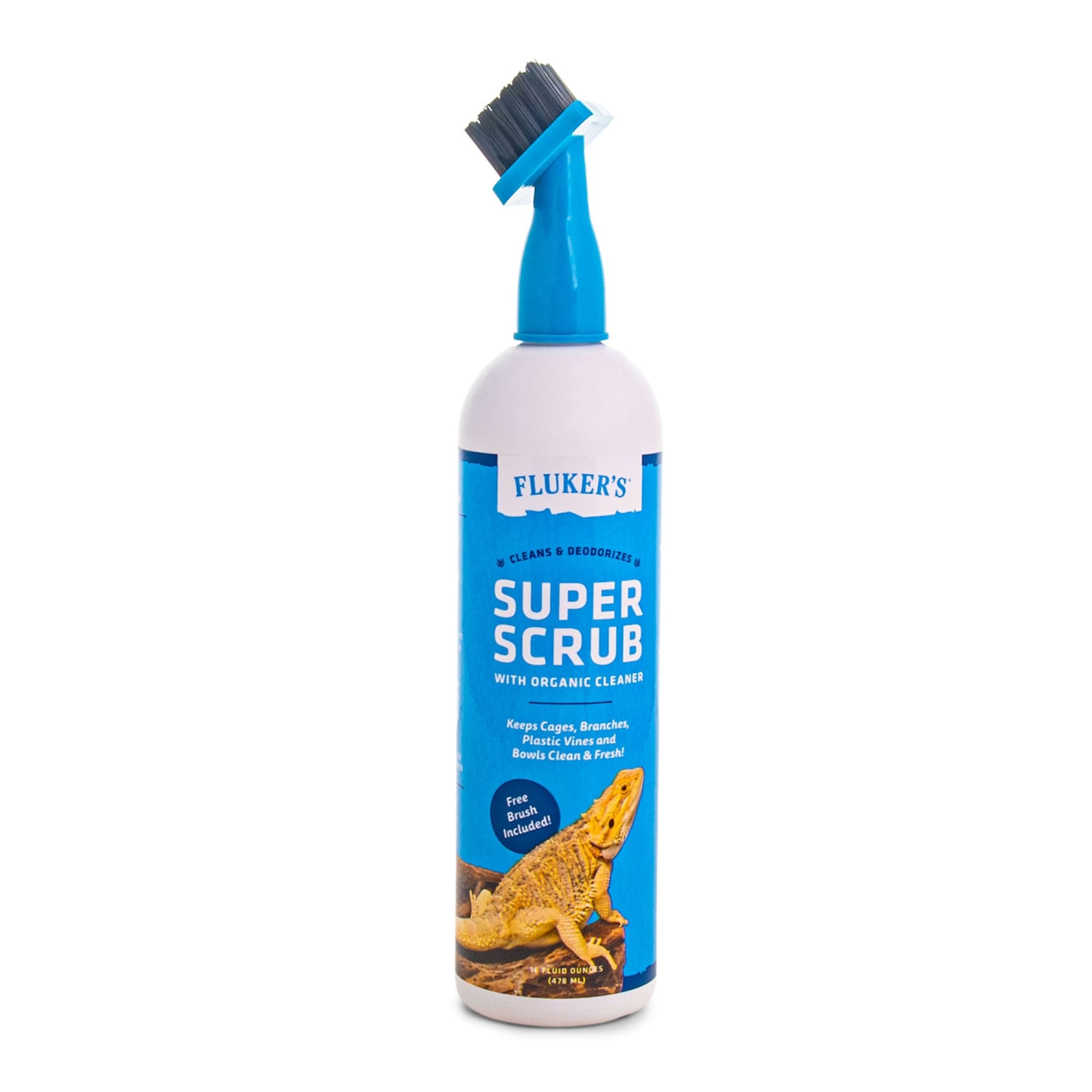 Fluker's Super Scrub with Organic Reptile Habitat Cleaner, 16 fl. oz.