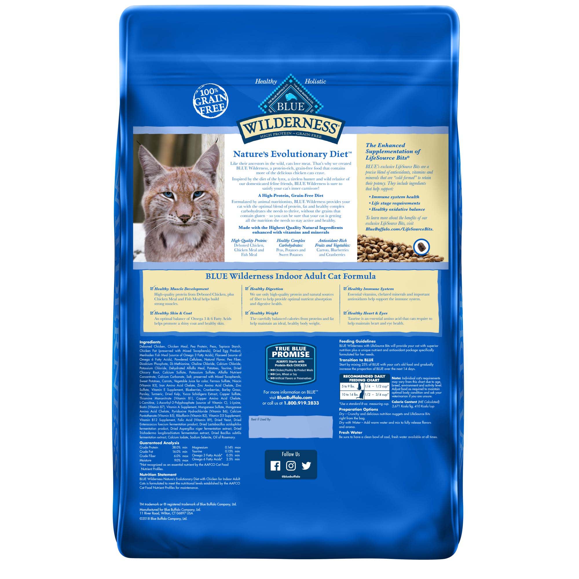 Blue Buffalo Blue Wilderness High Protein Natural Adult Indoor