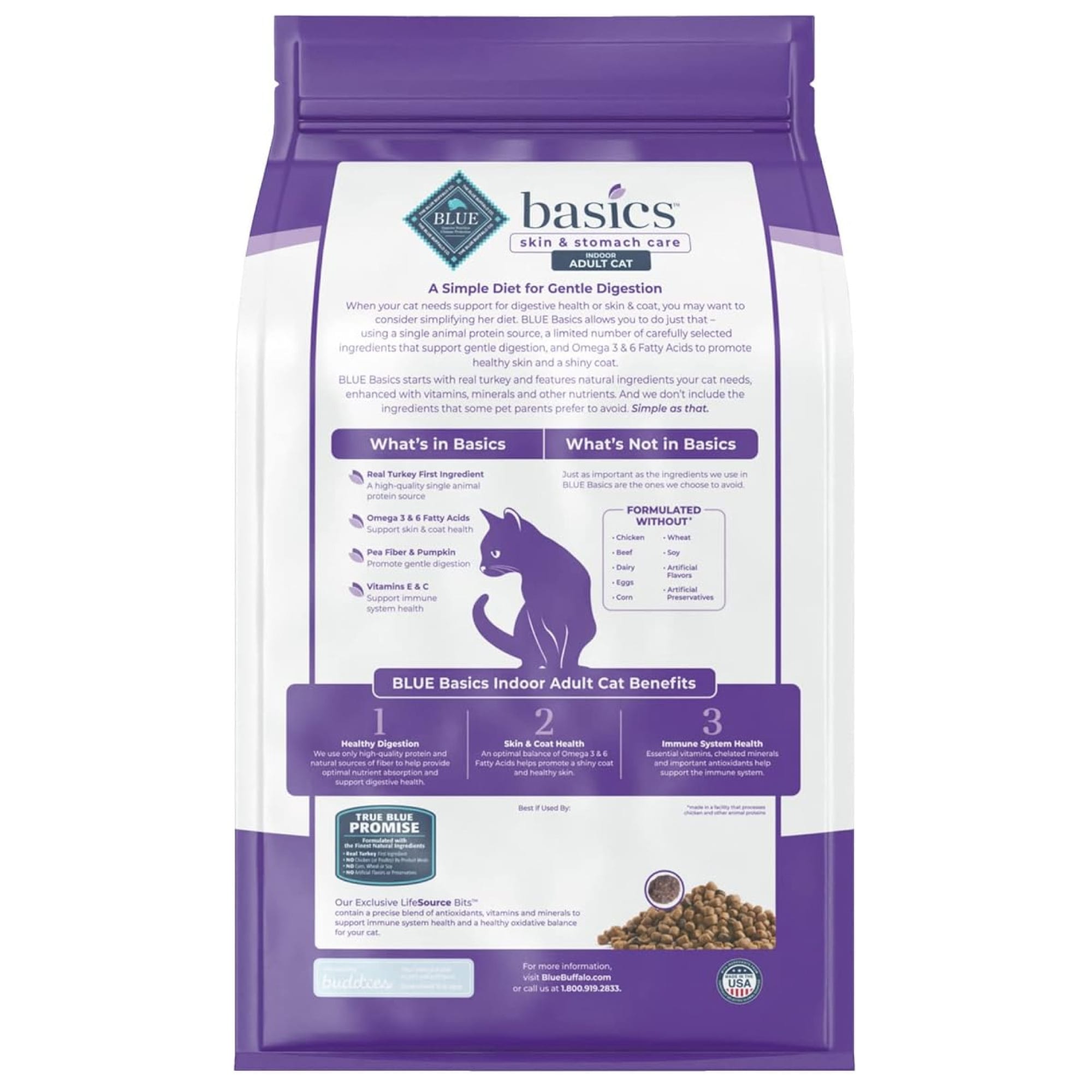 Blue buffalo 2025 basics cat food