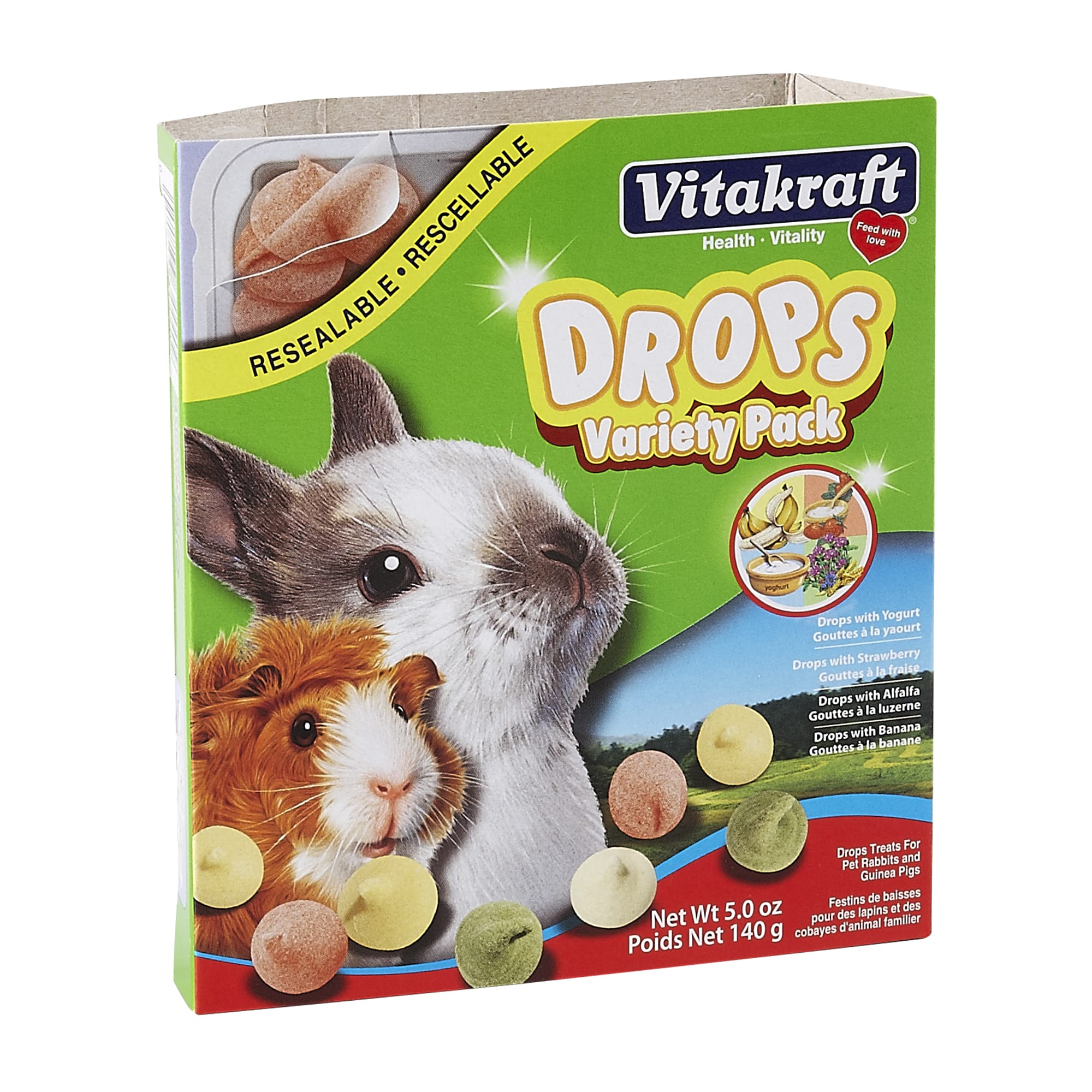 Vitakraft Veggie & Fruity Pie Treat for Pet Rabbits, Guinea Pigs