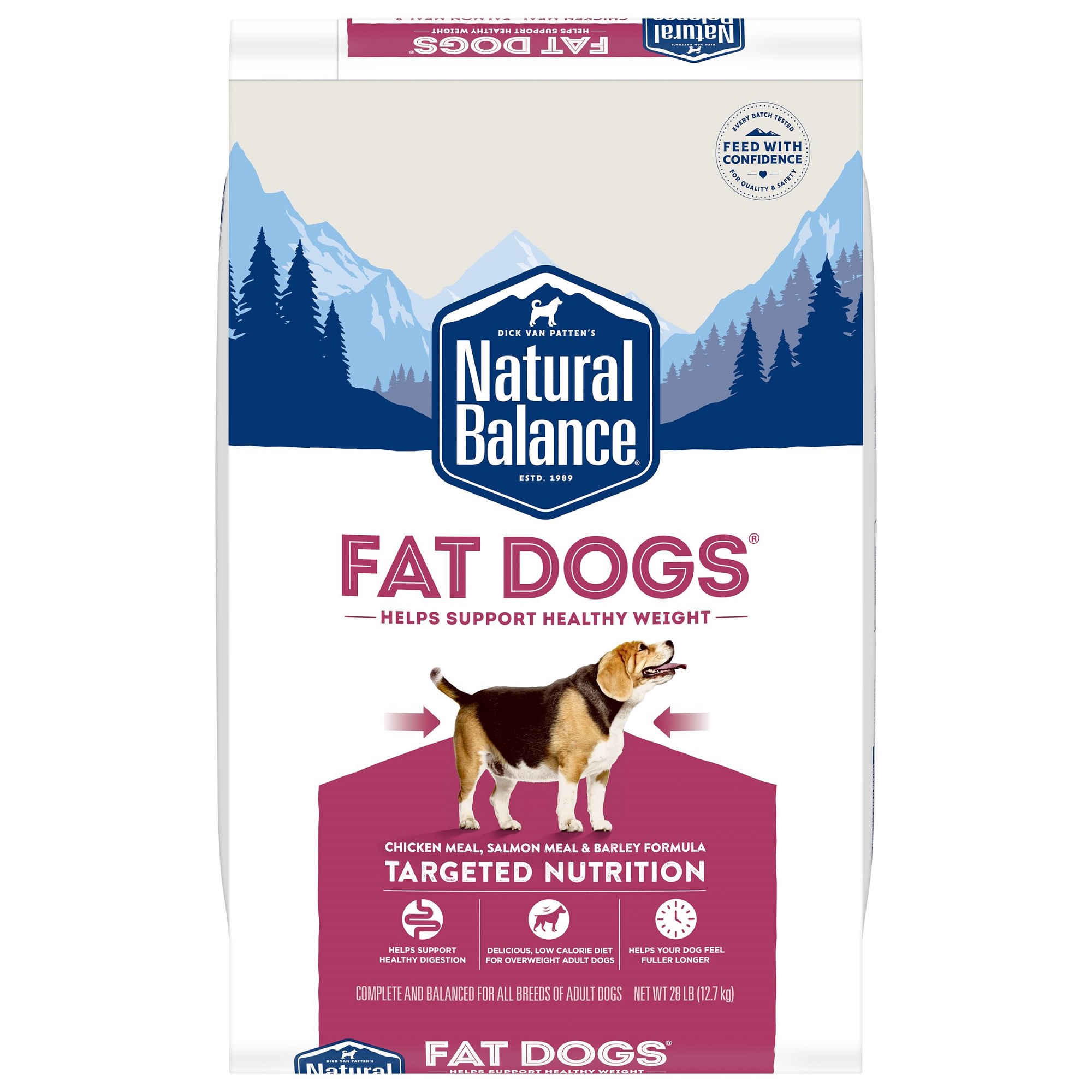 Natural Balance Fat Dogs Chicken Meal Salmon Meal Barley Formula Adult Dry Food 28 Lbs Petco