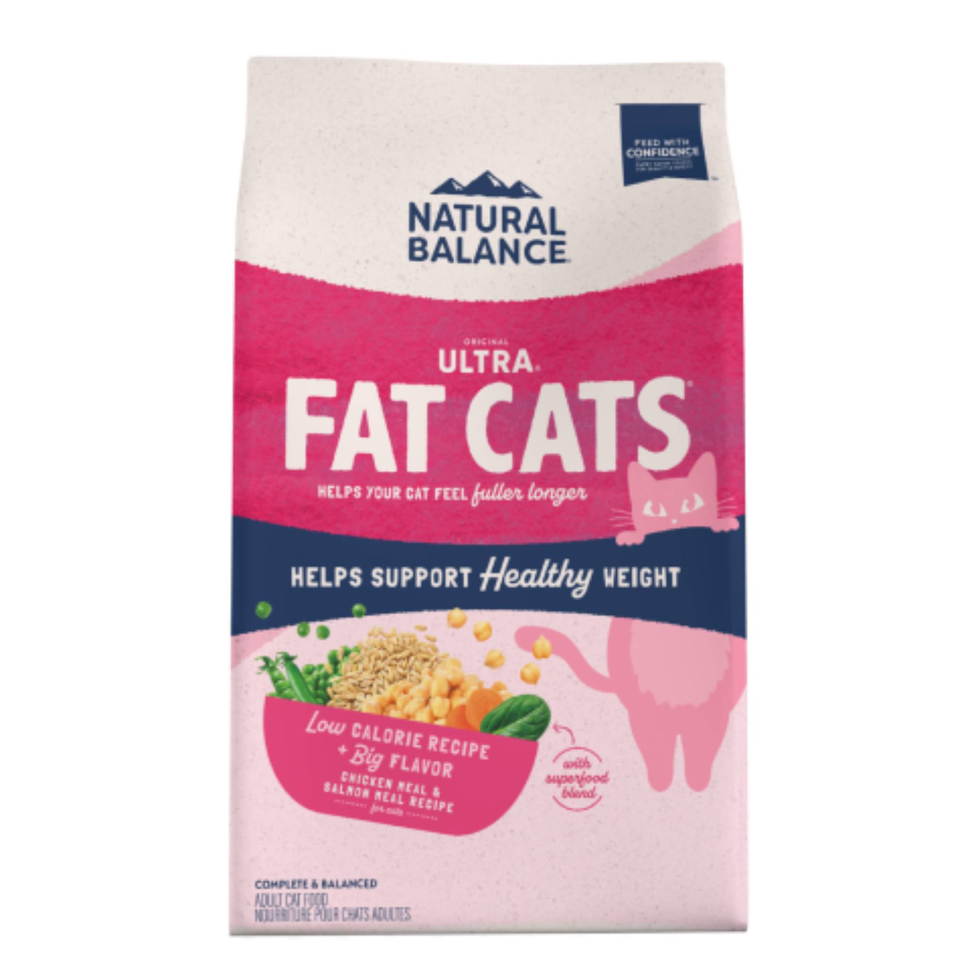 Natural Balance Fat Cats Low Calorie Chicken Salmon Meal For Adult Dry Cat Food 15 Lbs Petco
