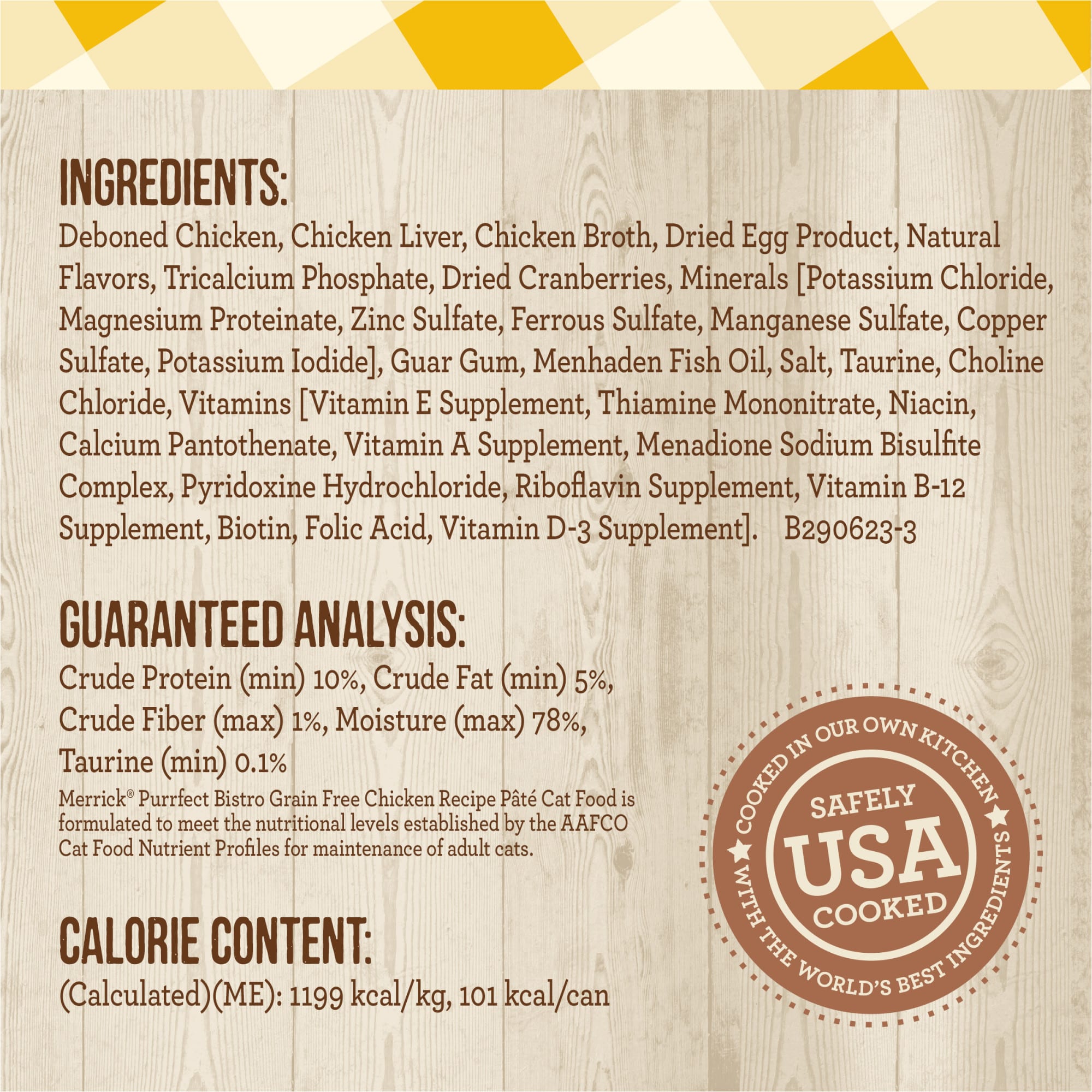 Merrick Purrfect Bistro Grain Free Chicken Recipe Pate Wet Cat