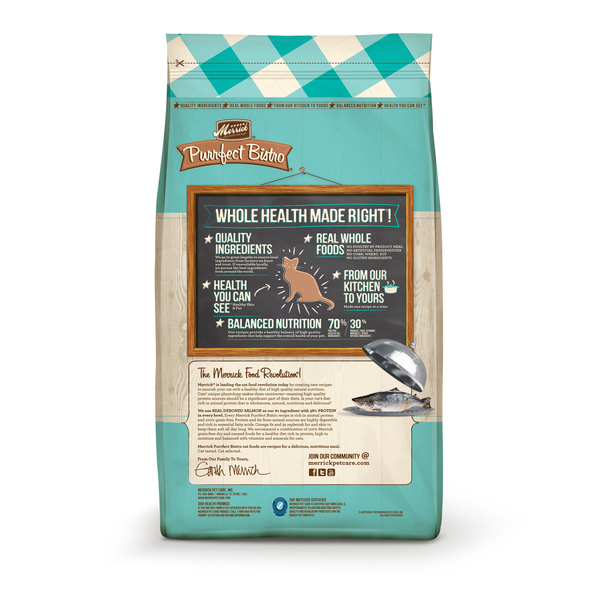 Merrick Purrfect Bistro Grain Free Real Salmon and Sweet Potato Adult Dry Cat Food 12 lbs. Petco