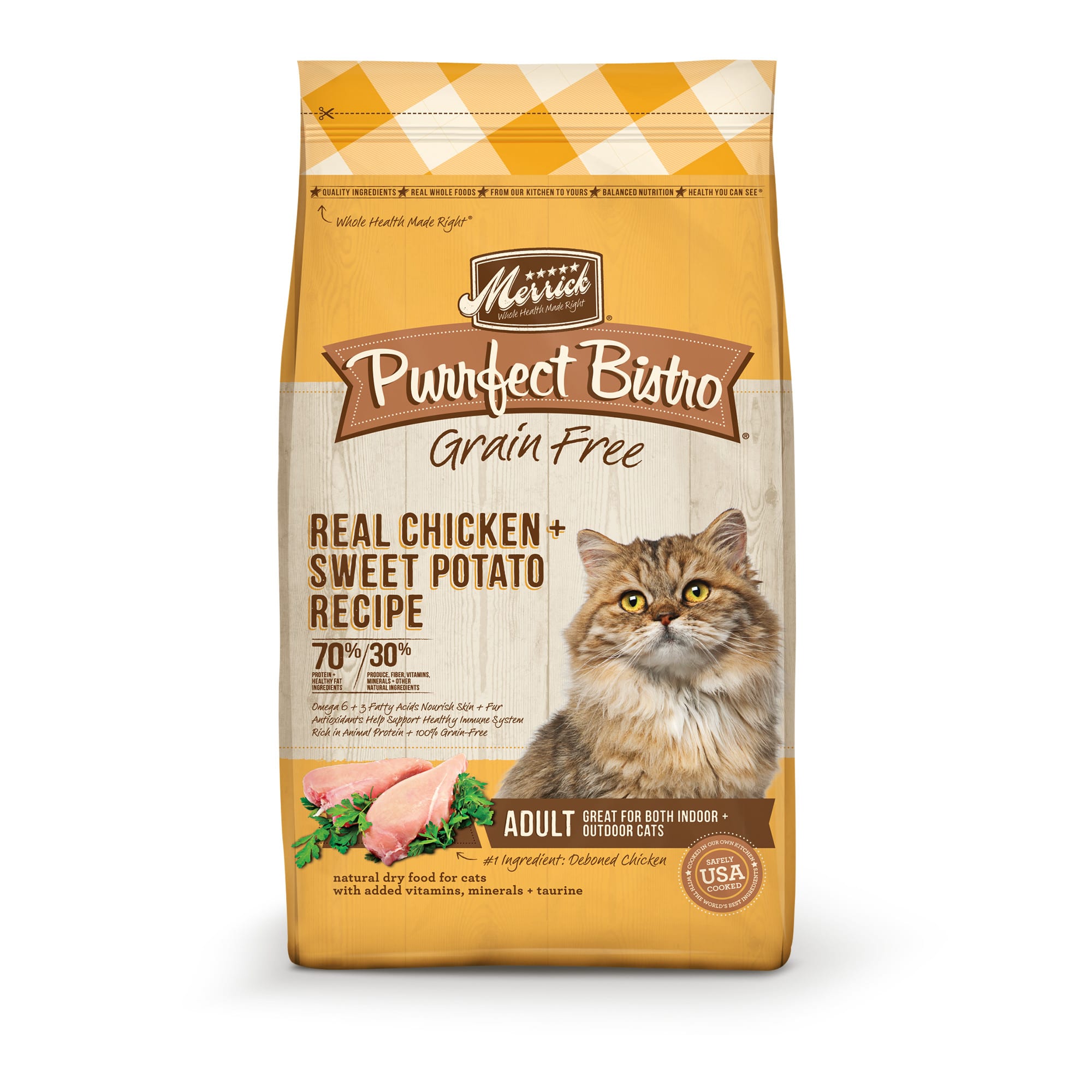 Merrick Purrfect Bistro Grain Free Real Chicken and Sweet Potato