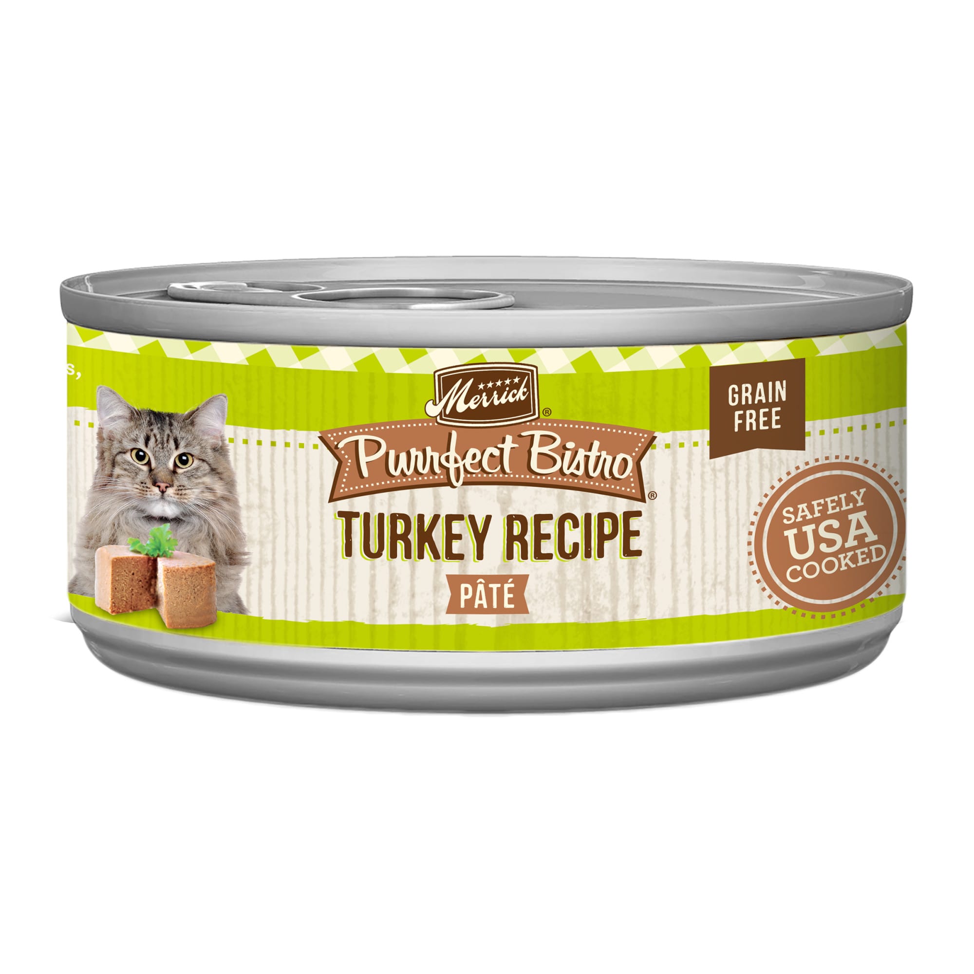 Merrick Purrfect Bistro Grain Free Turkey Recipe Pate Wet Cat Food