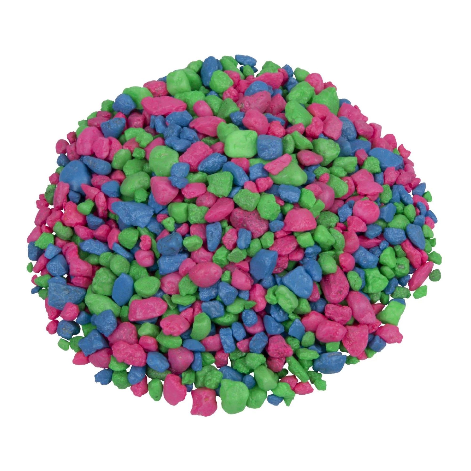 GloFish Fluorescent Multi Color Gravel 5 lbs for Aquariums from Petco