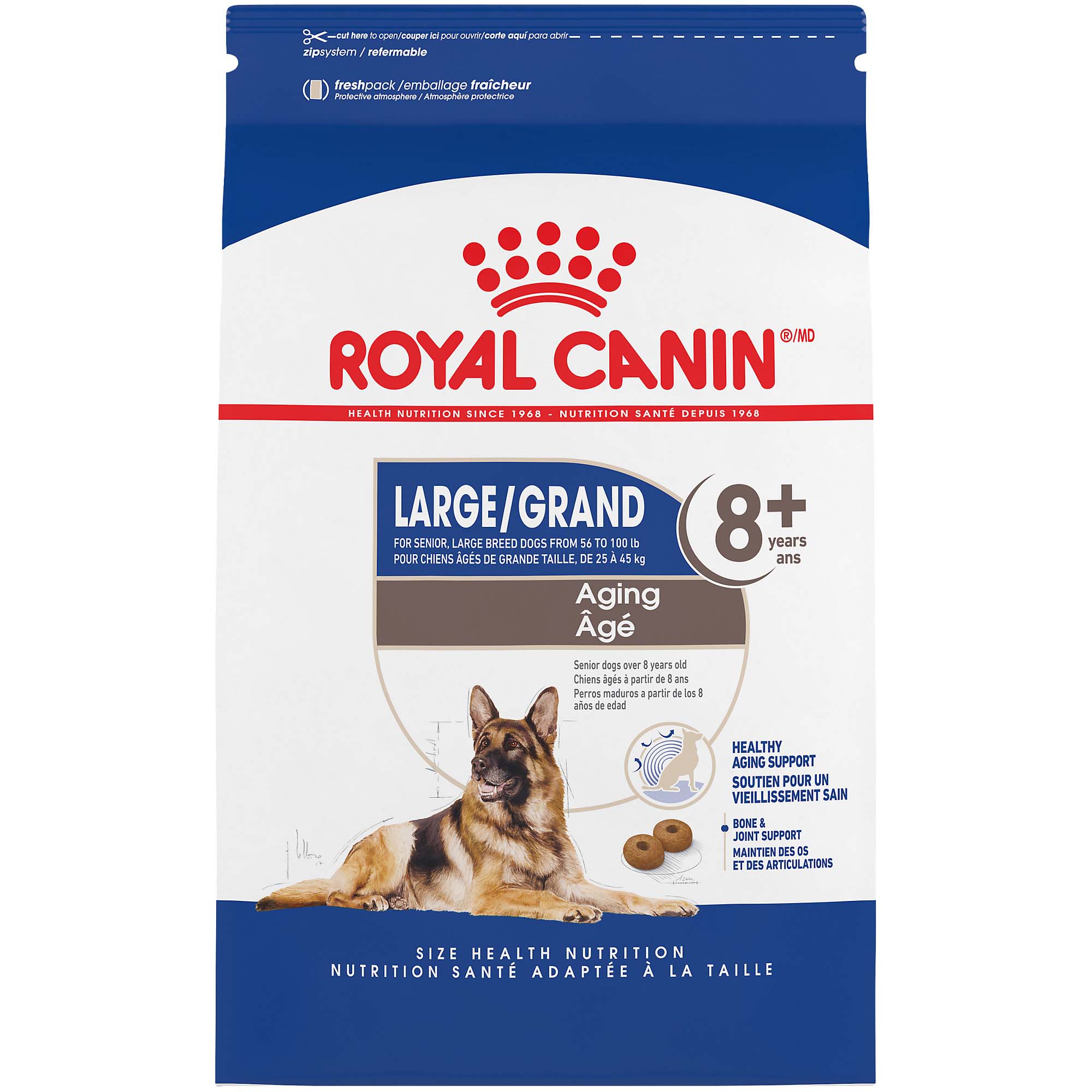 Royal Canin Large Aging 8+ Senior Dry Dog Food, 30 lb bag (B00CP1NAU4)