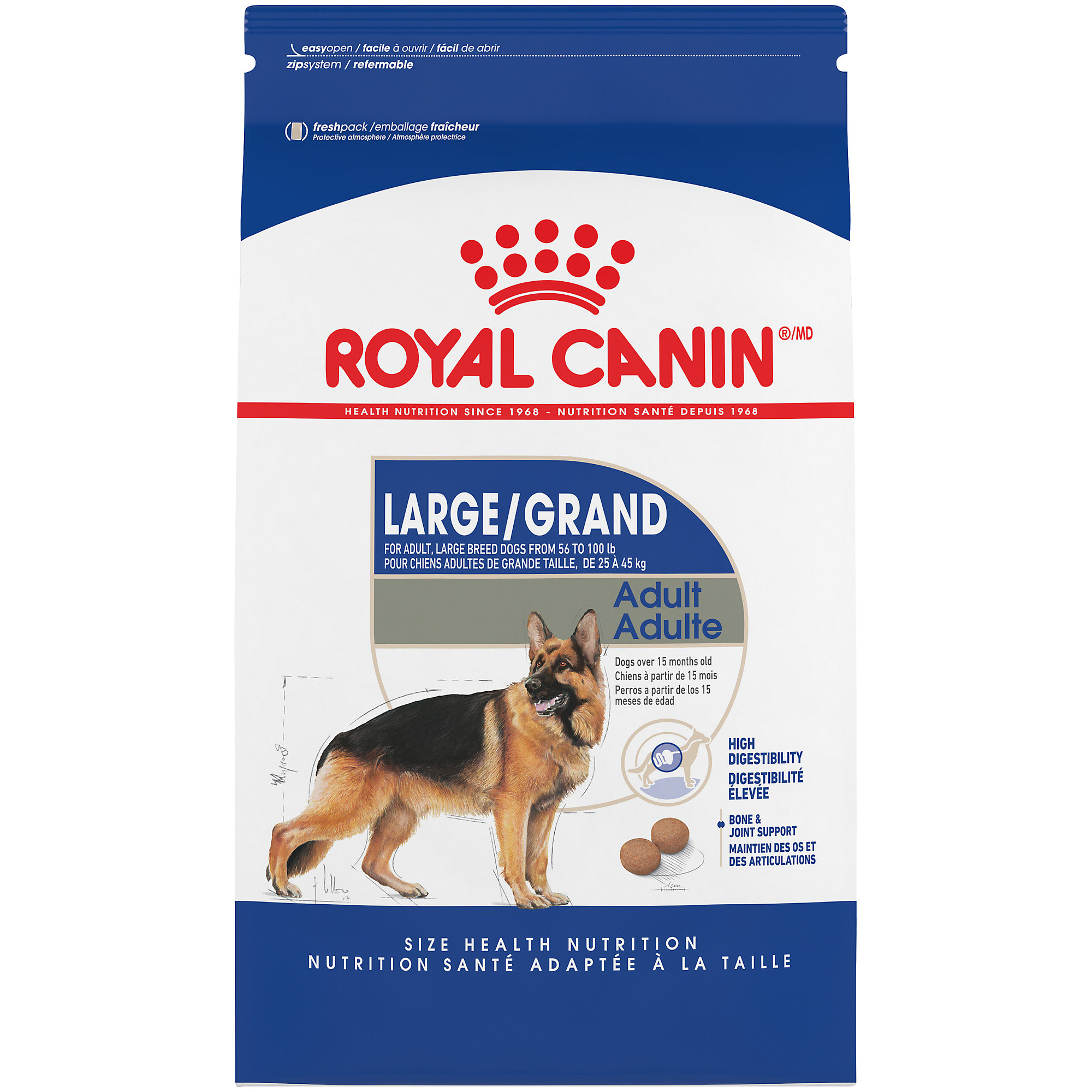 Emuleren kans Met pensioen gaan Royal Canin Large Breed Adult Dry Dog Food, 35 lbs. | Petco