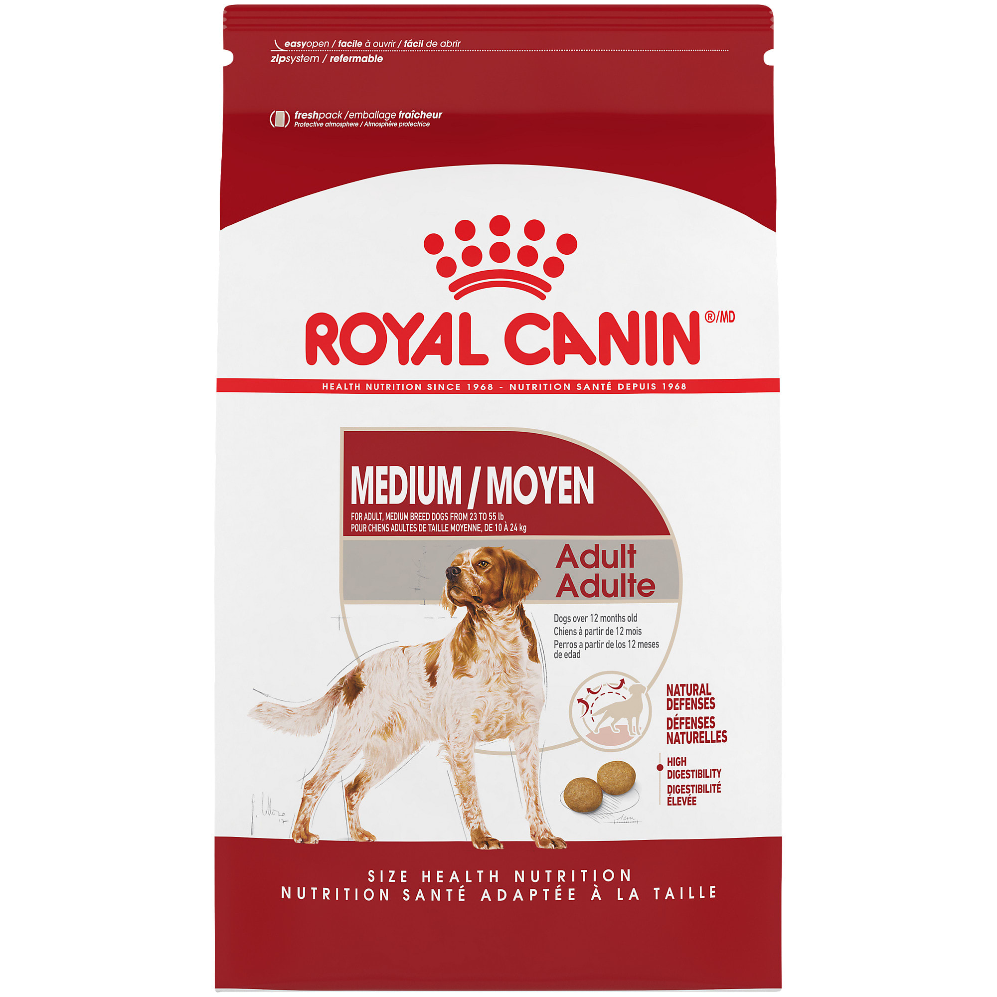 premie krant Diplomatie Royal Canin Size Health Nutrition Medium Adult Dry Dog Food, 30 lbs. | Petco