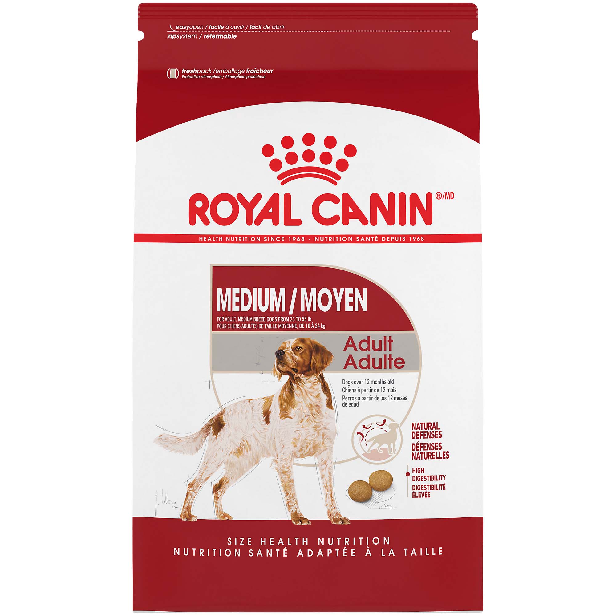 premie krant Diplomatie Royal Canin Size Health Nutrition Medium Adult Dry Dog Food, 30 lbs. | Petco