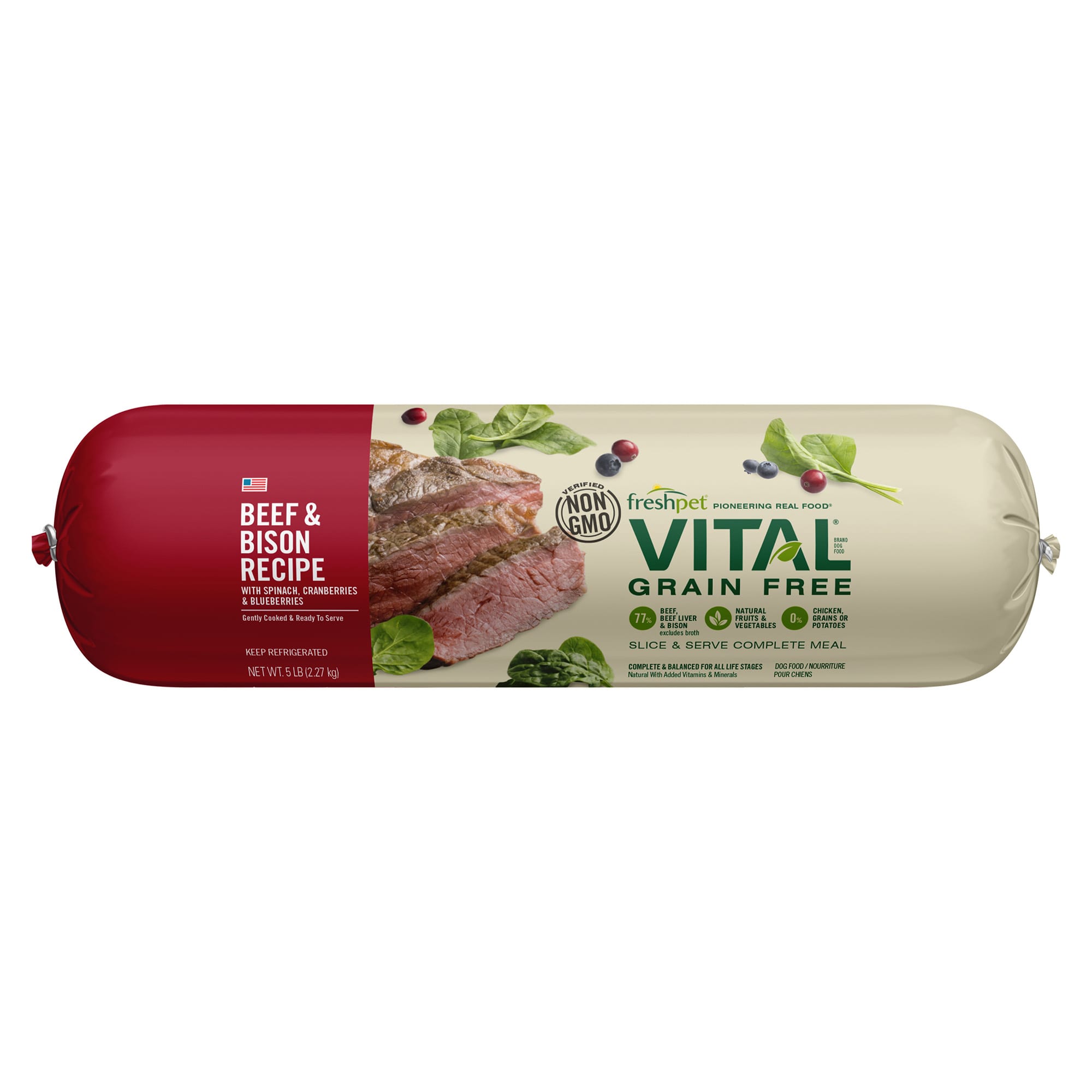 freshpet vital grain free beef and bison