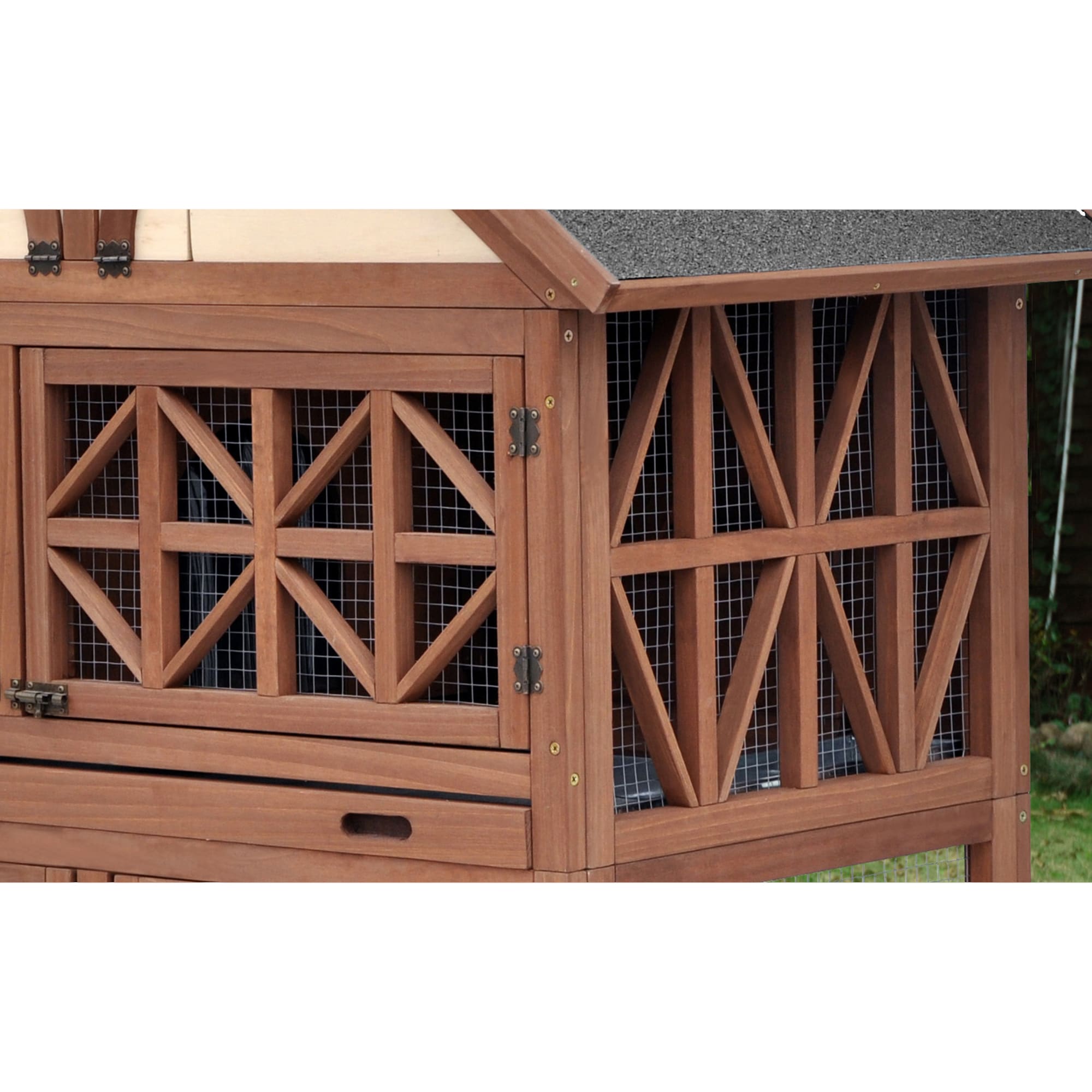 Merry Products Tudor Rabbit Hutch 42 L X 24 W X 56 H Petco