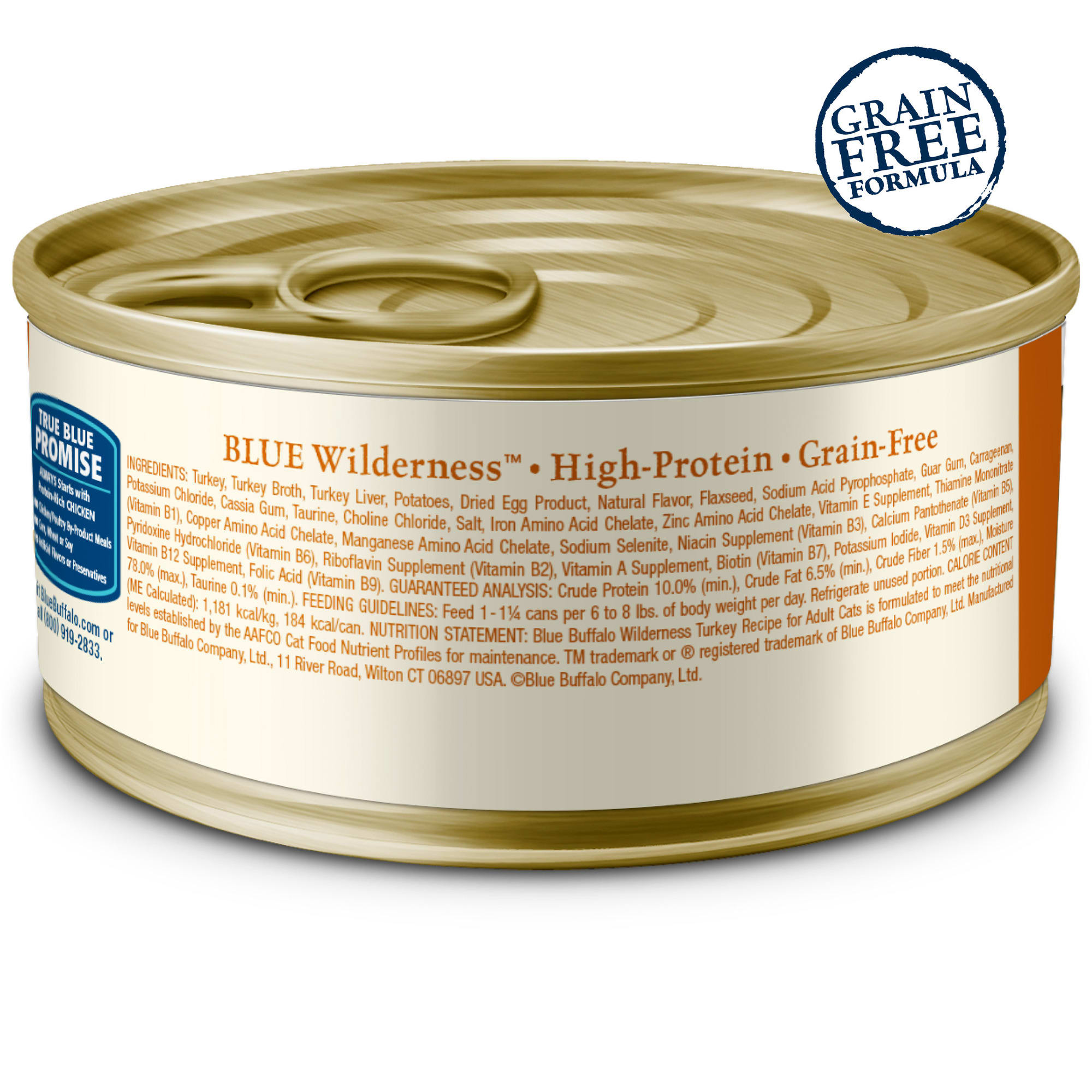 Blue Buffalo Blue Wilderness Turkey Recipe Wet Cat Food 5.5 oz