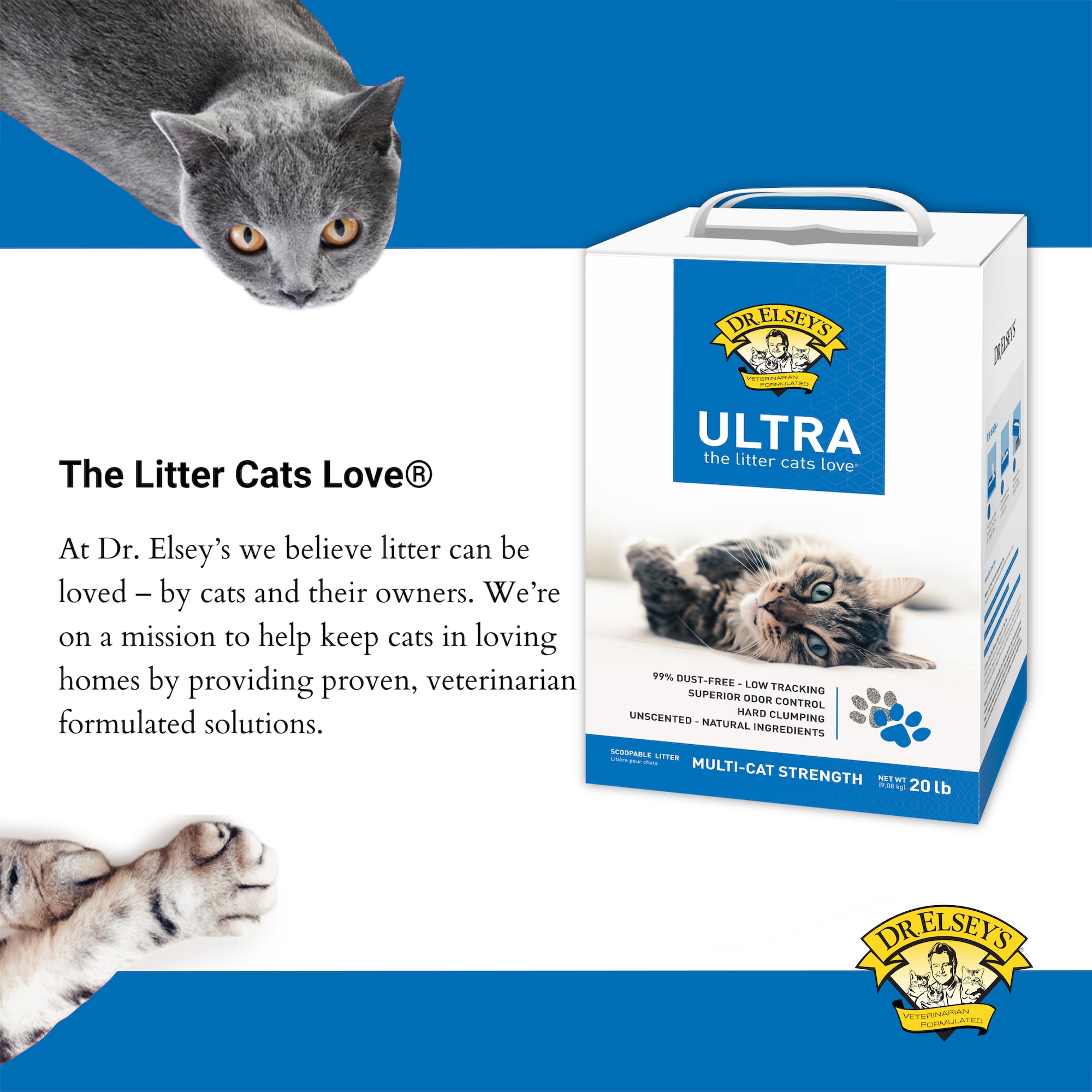 Elsey's Ultra Clumping Clay Multi-Cat Litter, 40 Petco