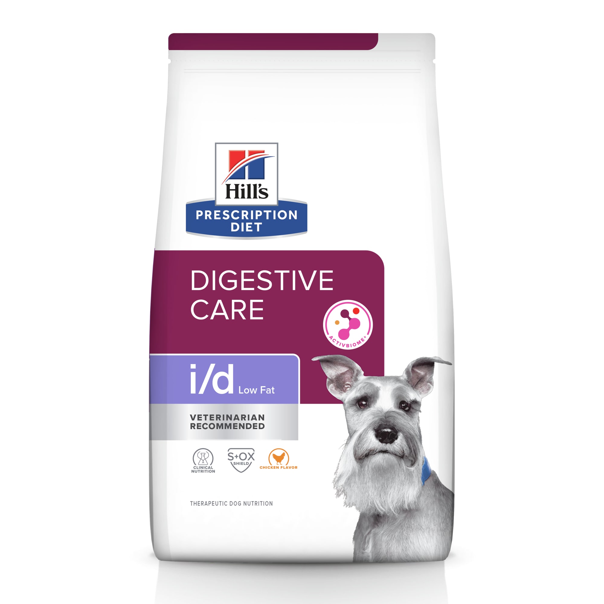 Hill s Prescription Diet i d Low Fat Digestive Care Chicken Flavor Dry Dog Food 8.5 lbs