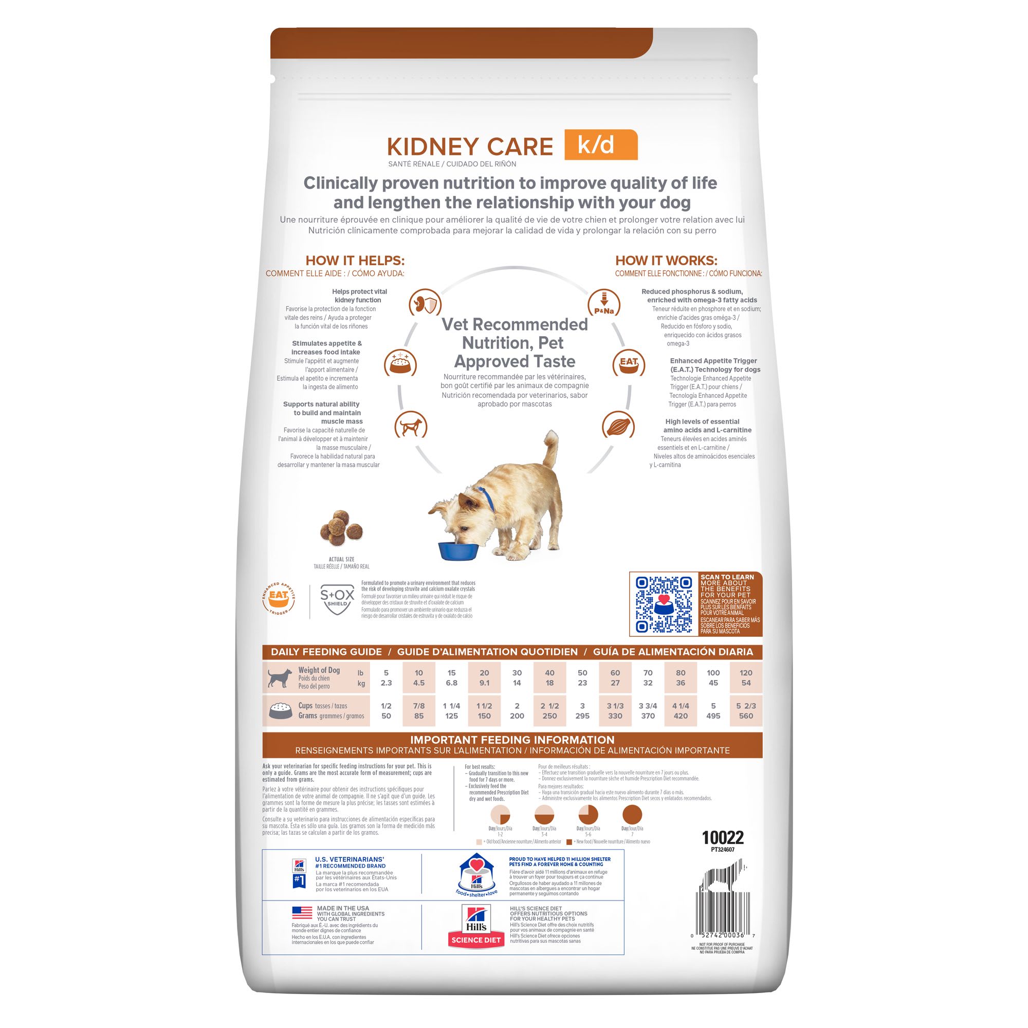 Hill s Prescription Diet k d Kidney Care with Chicken Dry Dog Food