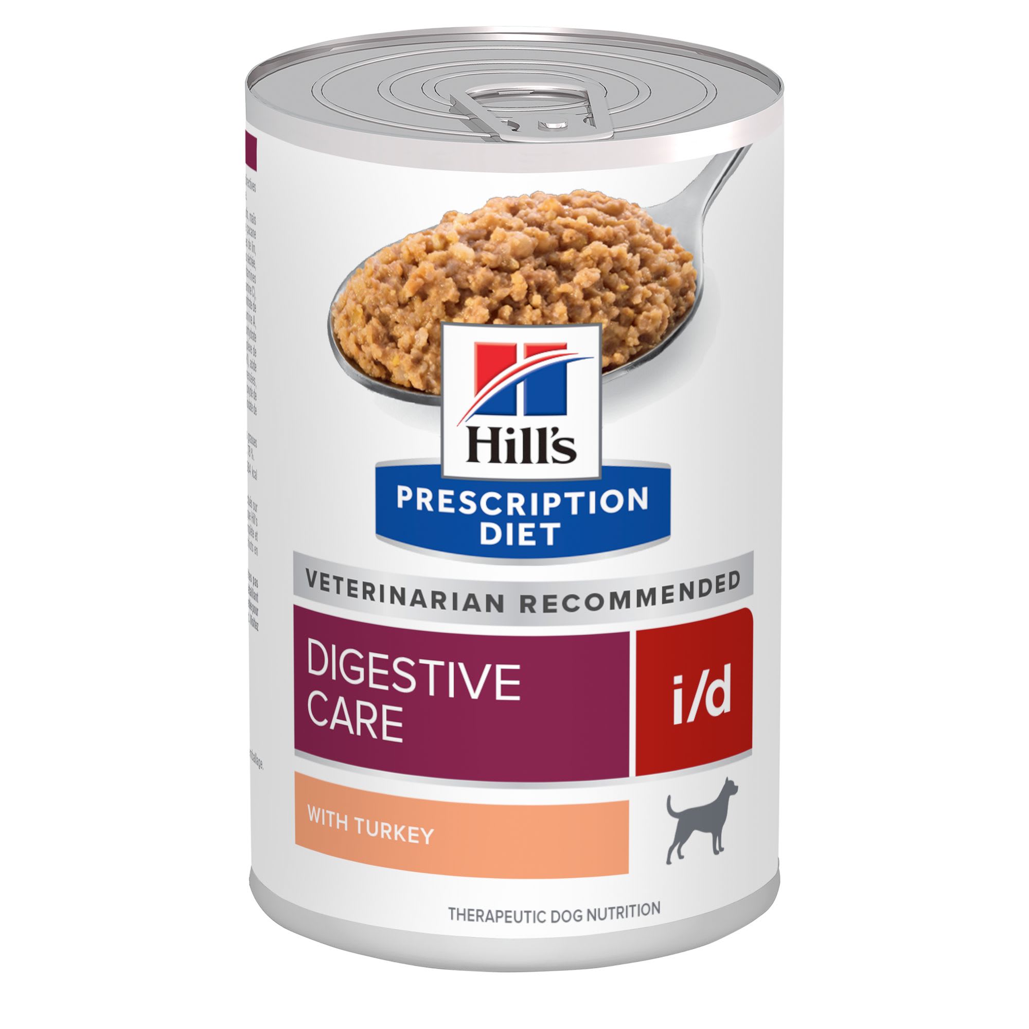 Hill s Prescription Diet i d Digestive Care with Turkey Canned Dog Food 13 oz. Case of 12