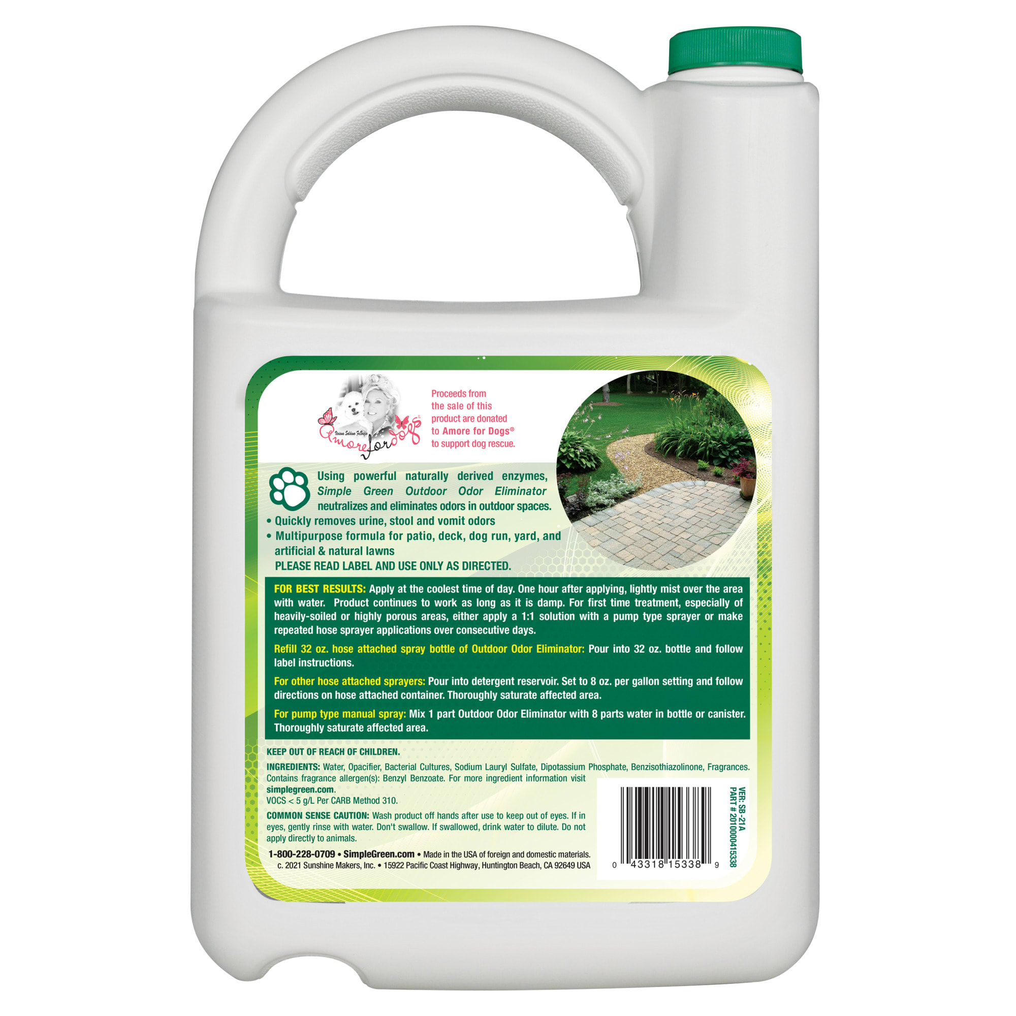 Simple green outdoor dog & cat hot sale odor eliminator