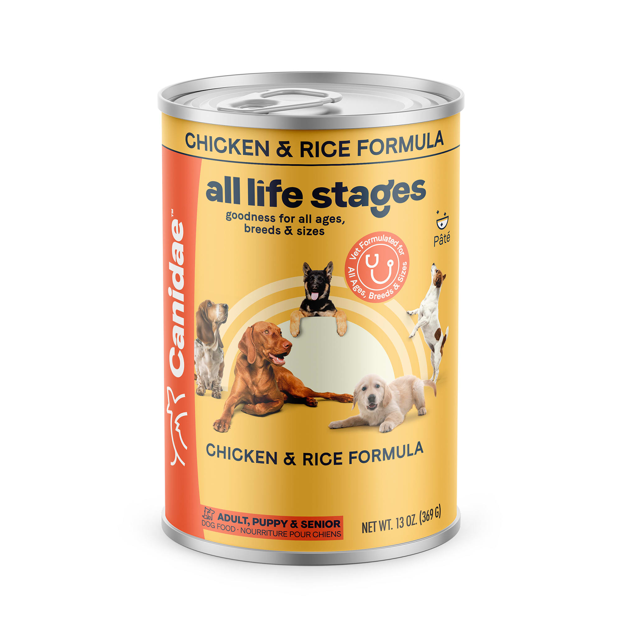 CANIDAE All Life Stages Chicken & Rice Wet Dog Food, 13 oz