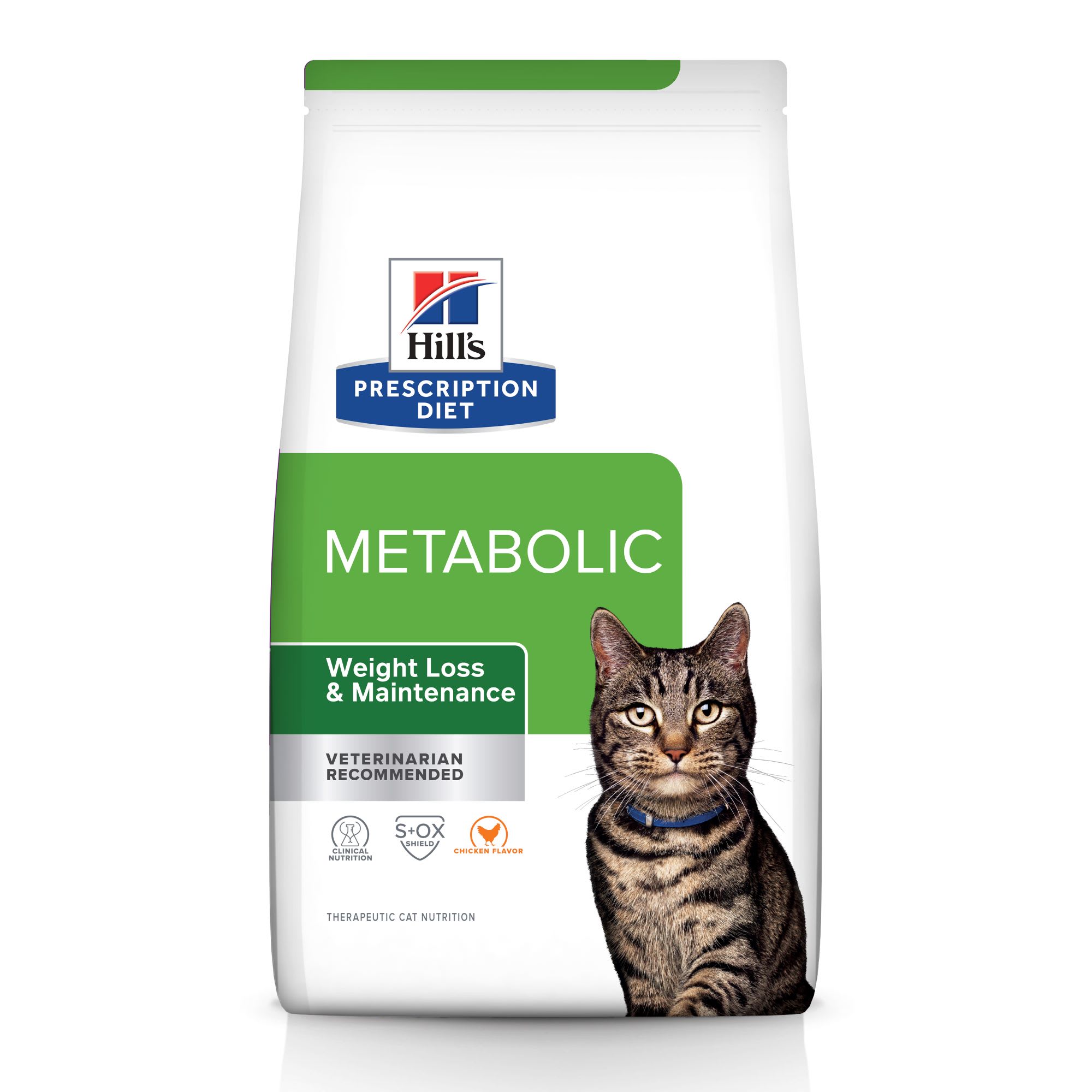 Hill's Prescription Diet Metabolic Weight Chicken Flavor Dry Cat Food, 17.6 lbs., Bag | Petco