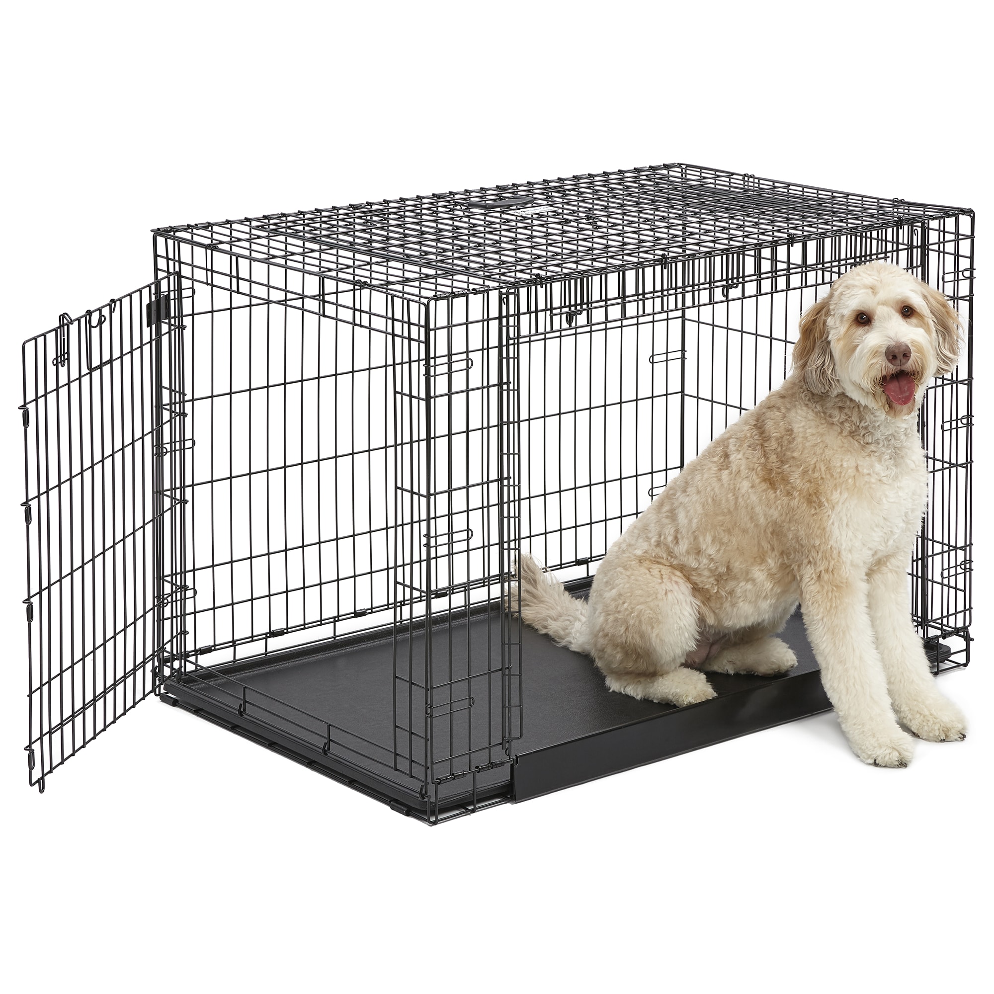 Midwest Ovation Trainer Double Door Dog Crate, 49" L X 31" W X 33" H Petco