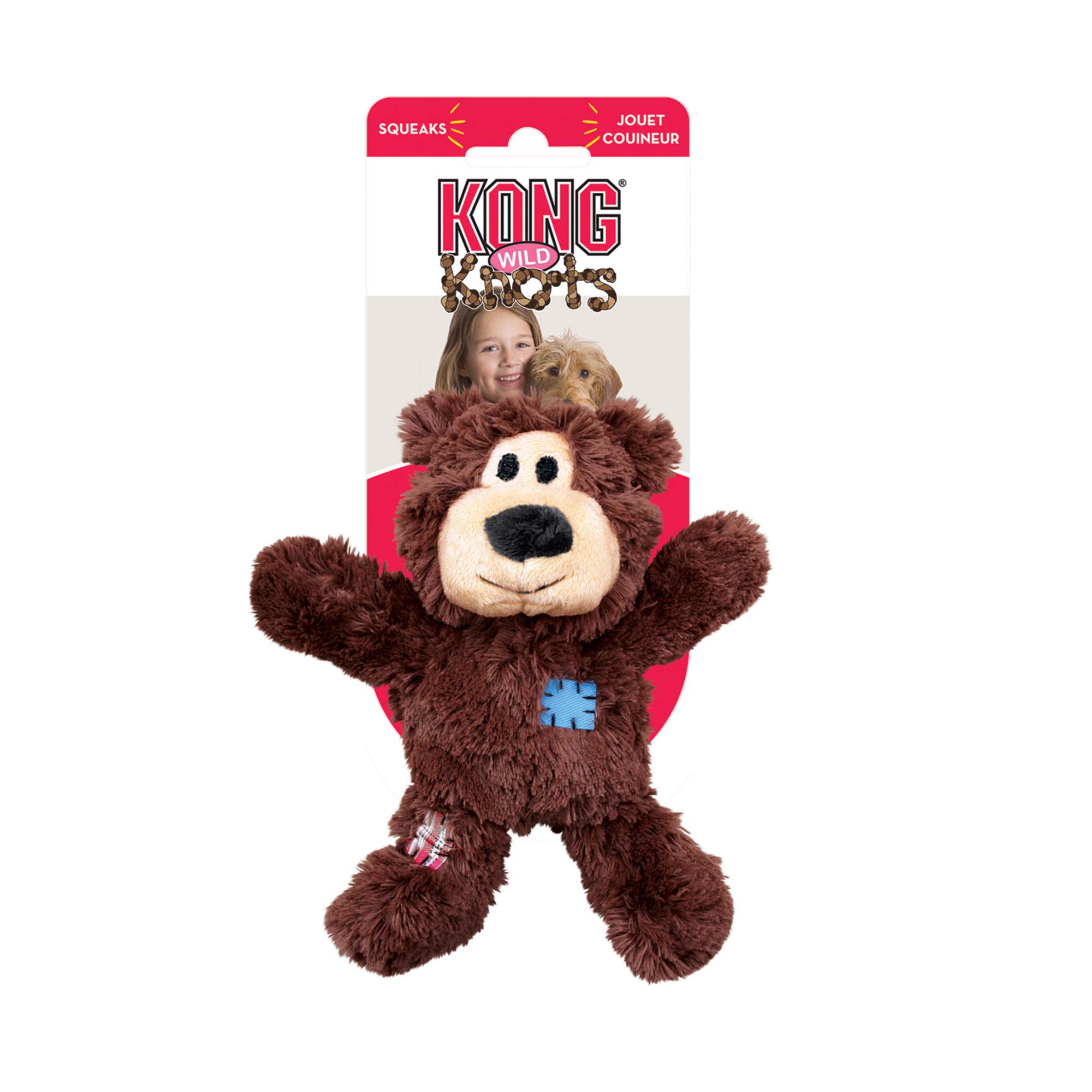 Kong Salvaje Nudos Bears Durable perro Toys 3 unidades 