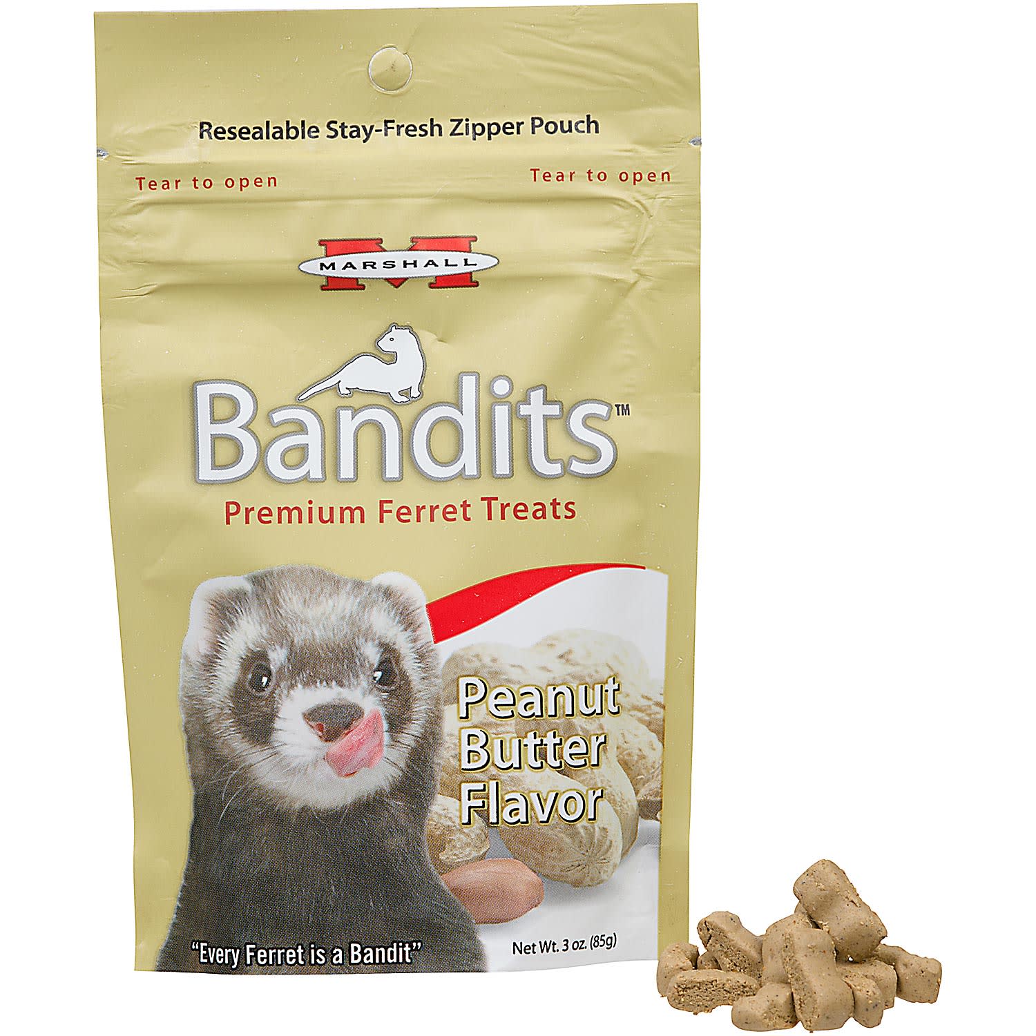 Marshall Pet Products Bandits Premium Peanut Butter Ferret Treats