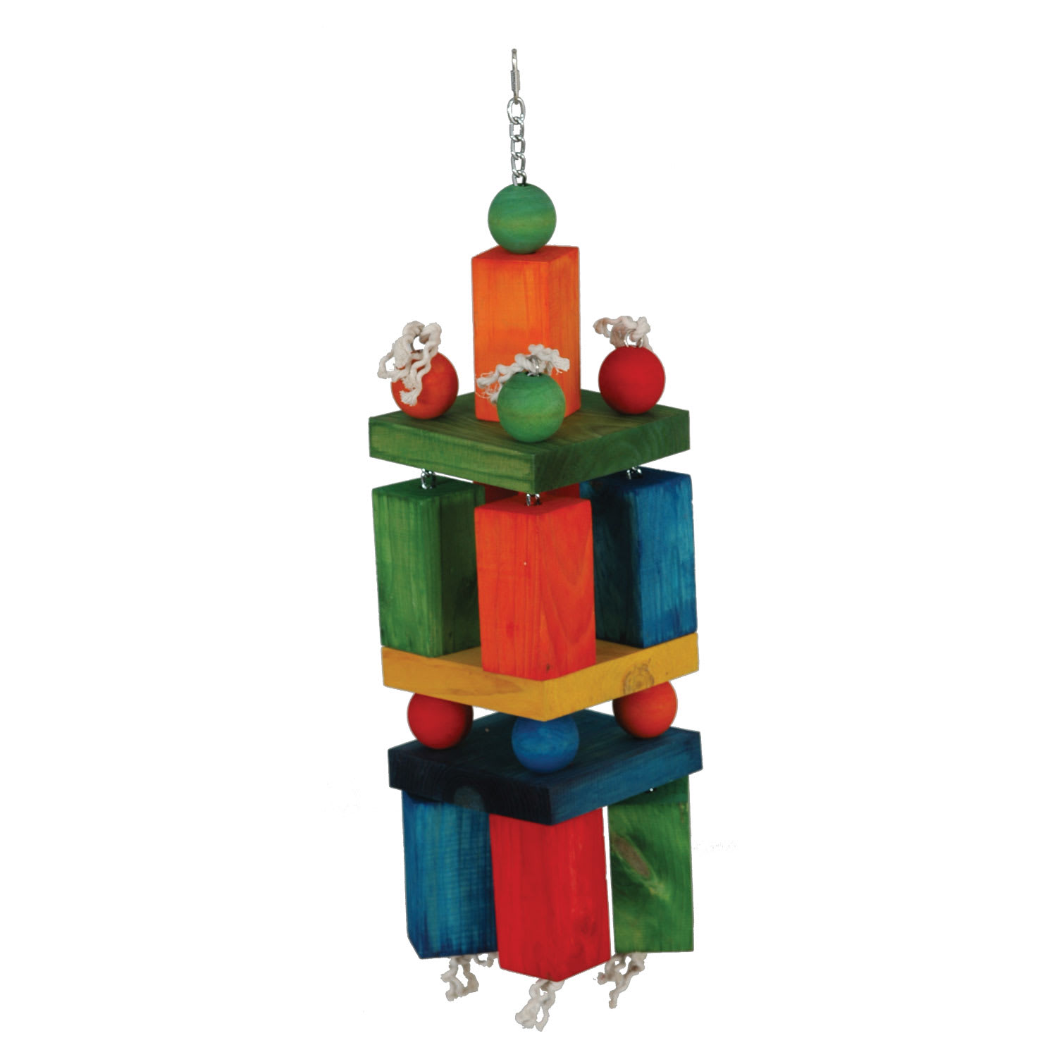Caitec Building Blocks Bird Toy, 12 W X 38 H, X-Large, Multi-Color